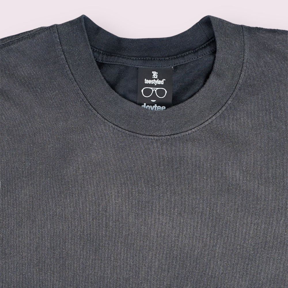 Unisex Heavyweight Garment-Dyed Cotton Tee High Rib Collar Shrink-Free