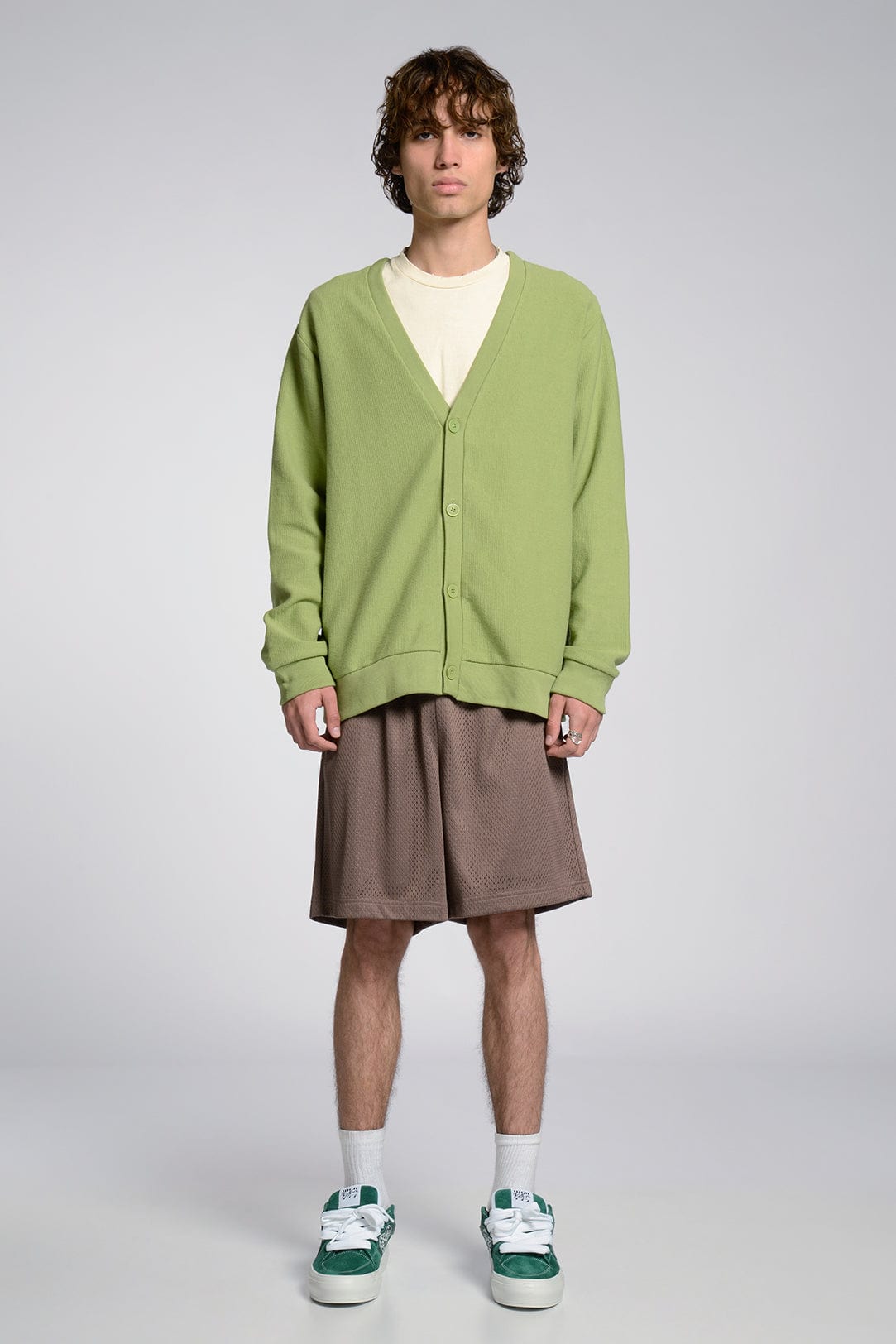 Freshman Corduroy Knit Cardigan 100% Cotton 440 GSM Side Pockets