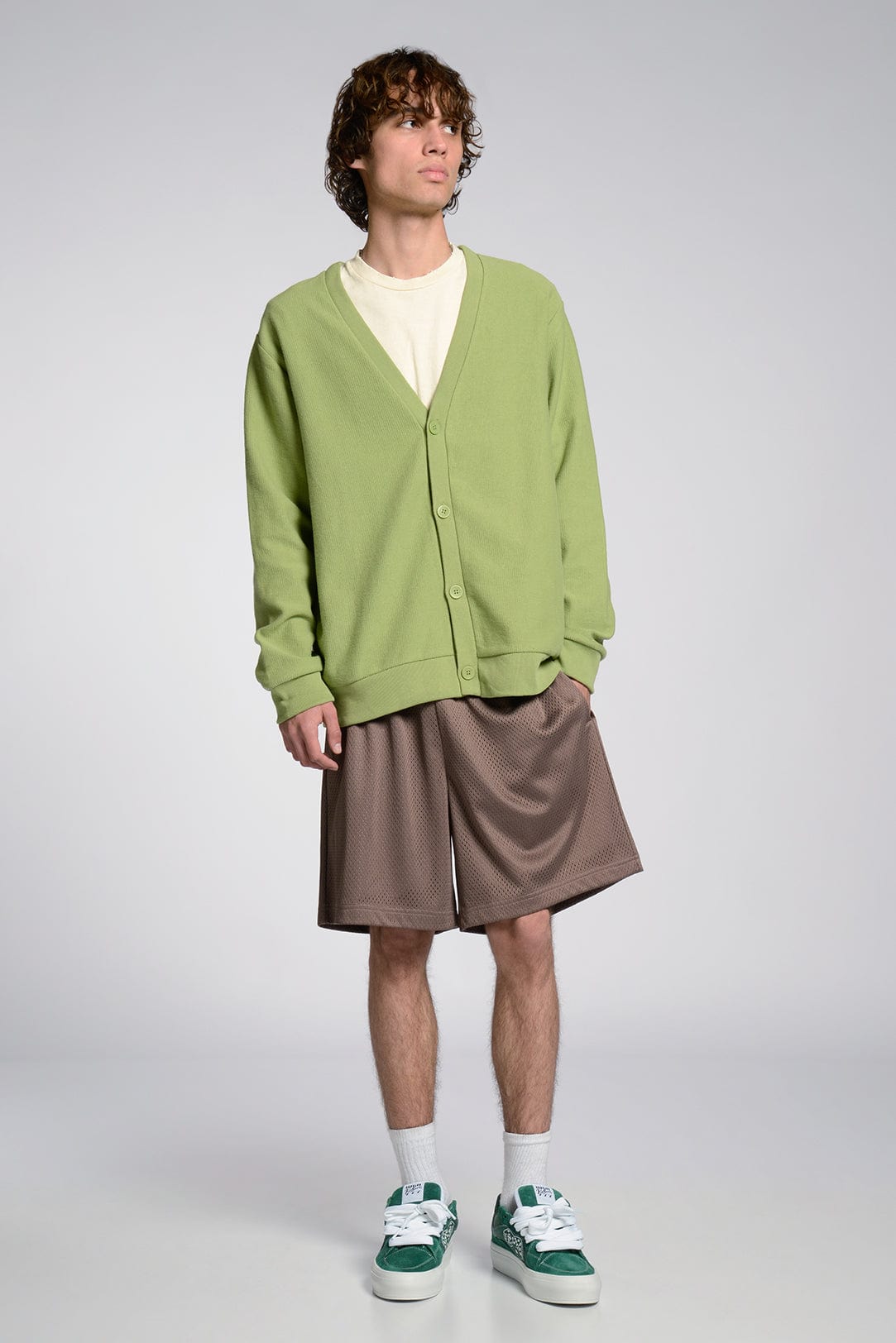 Freshman Corduroy Knit Cardigan 100% Cotton 440 GSM Side Pockets