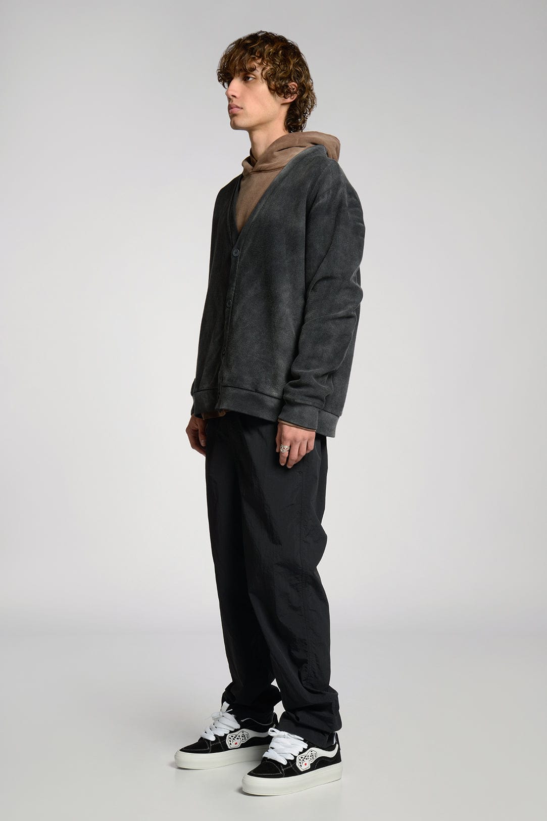 Freshman Corduroy Knit Cardigan 100% Cotton 440 GSM Side Pockets