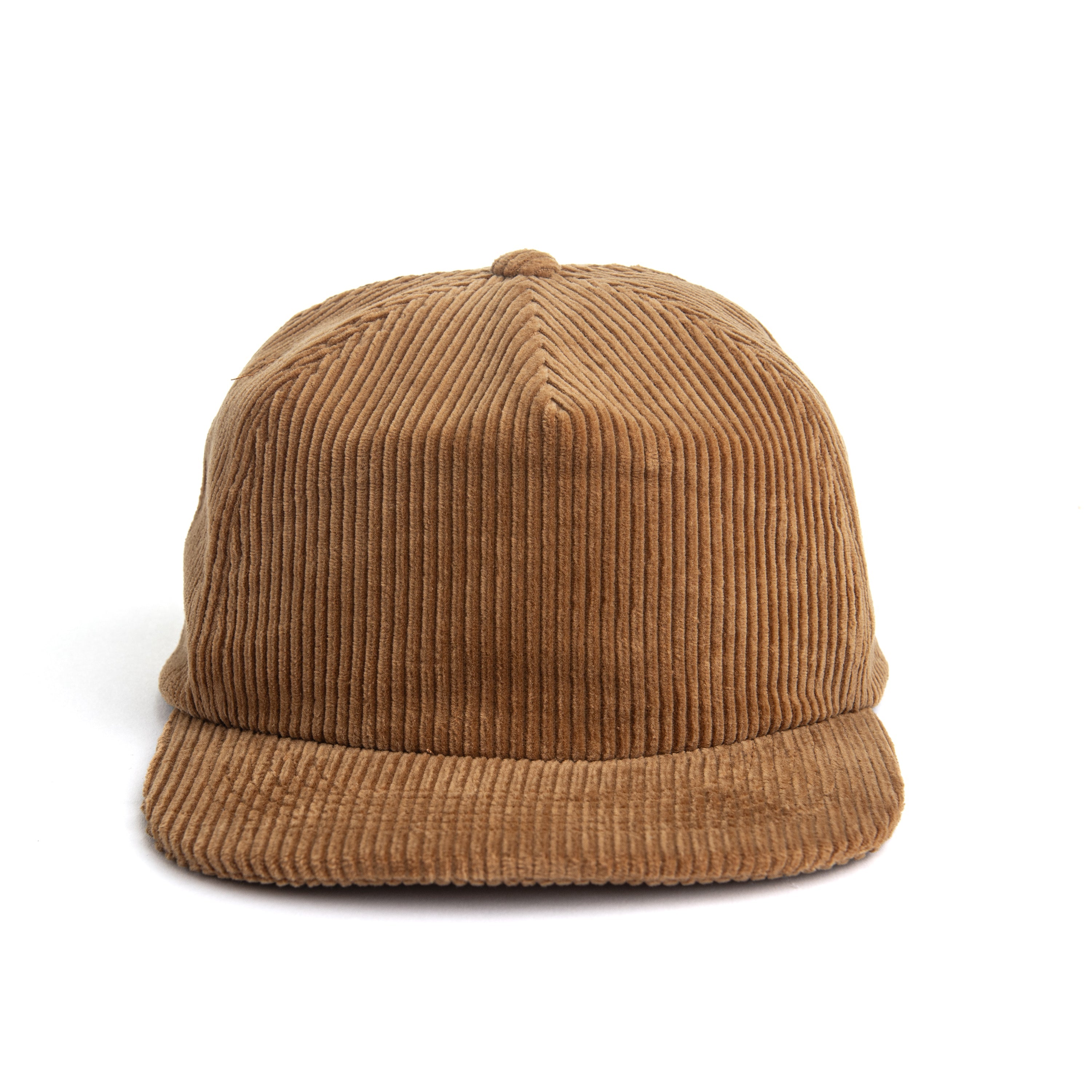 Thick Corduroy Snapback Cap Adjustable One-Size Pinch Front