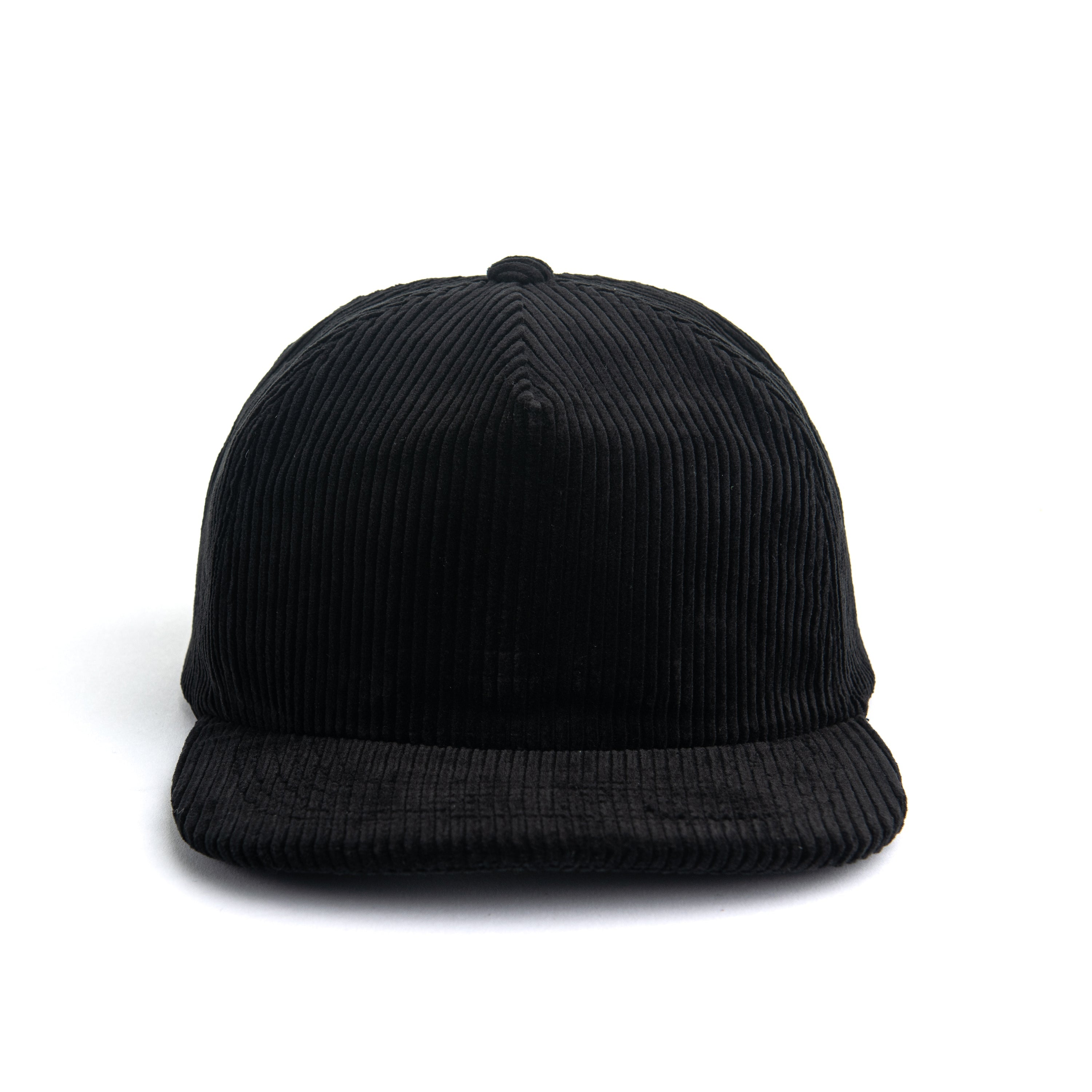 Thick Corduroy Snapback Cap Adjustable One-Size Pinch Front