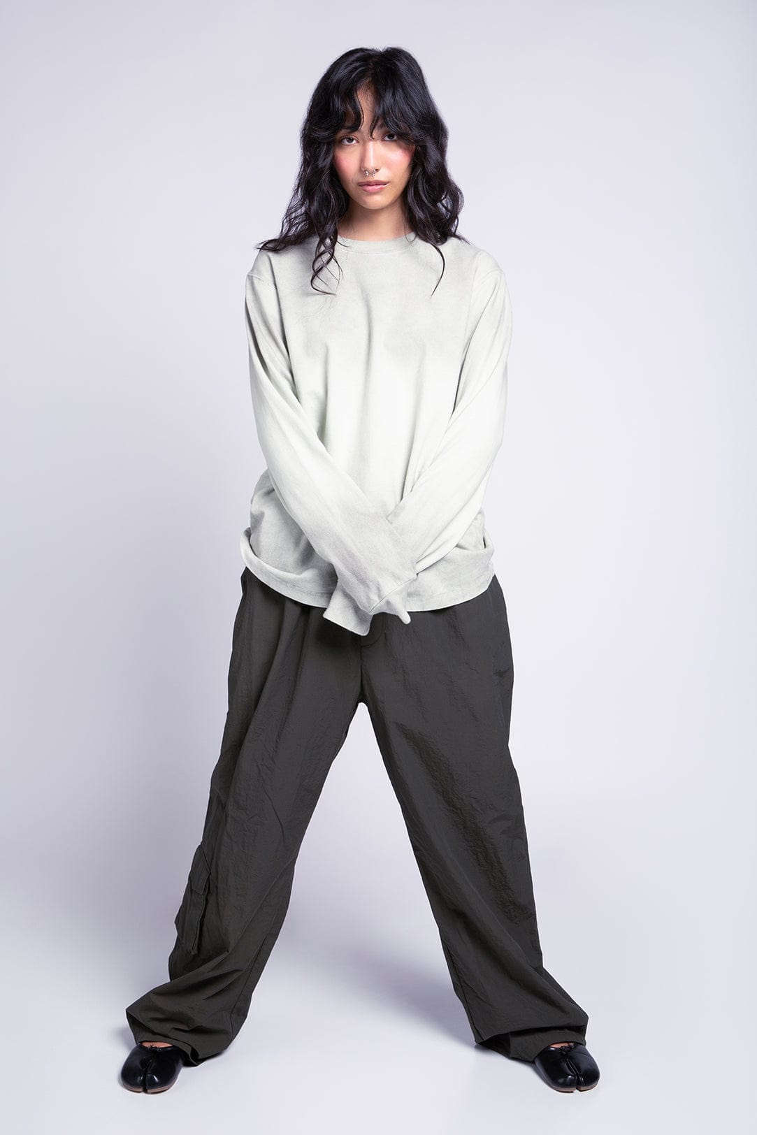 Premium Heavyweight Garment-Dyed Longsleeve T-Shirt Pre-Shrunk Sunfaded Colorways