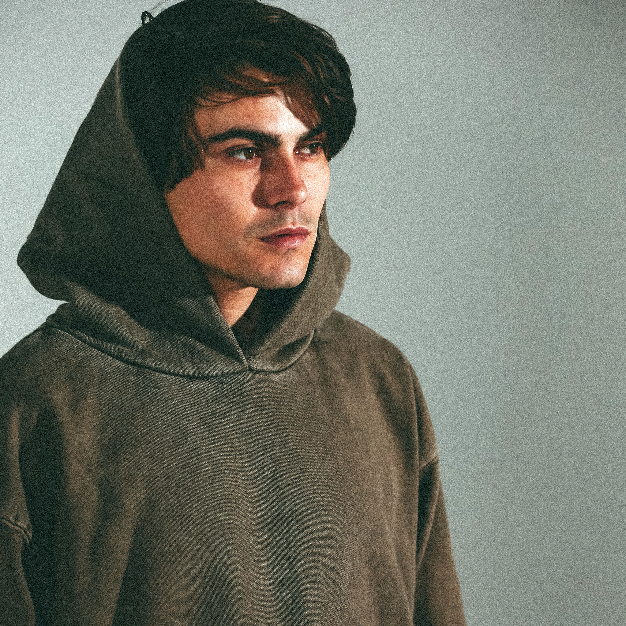 15oz Heavy Cotton Hoodie Oversized Drop-Shoulder Pigment-Dyed Fleece