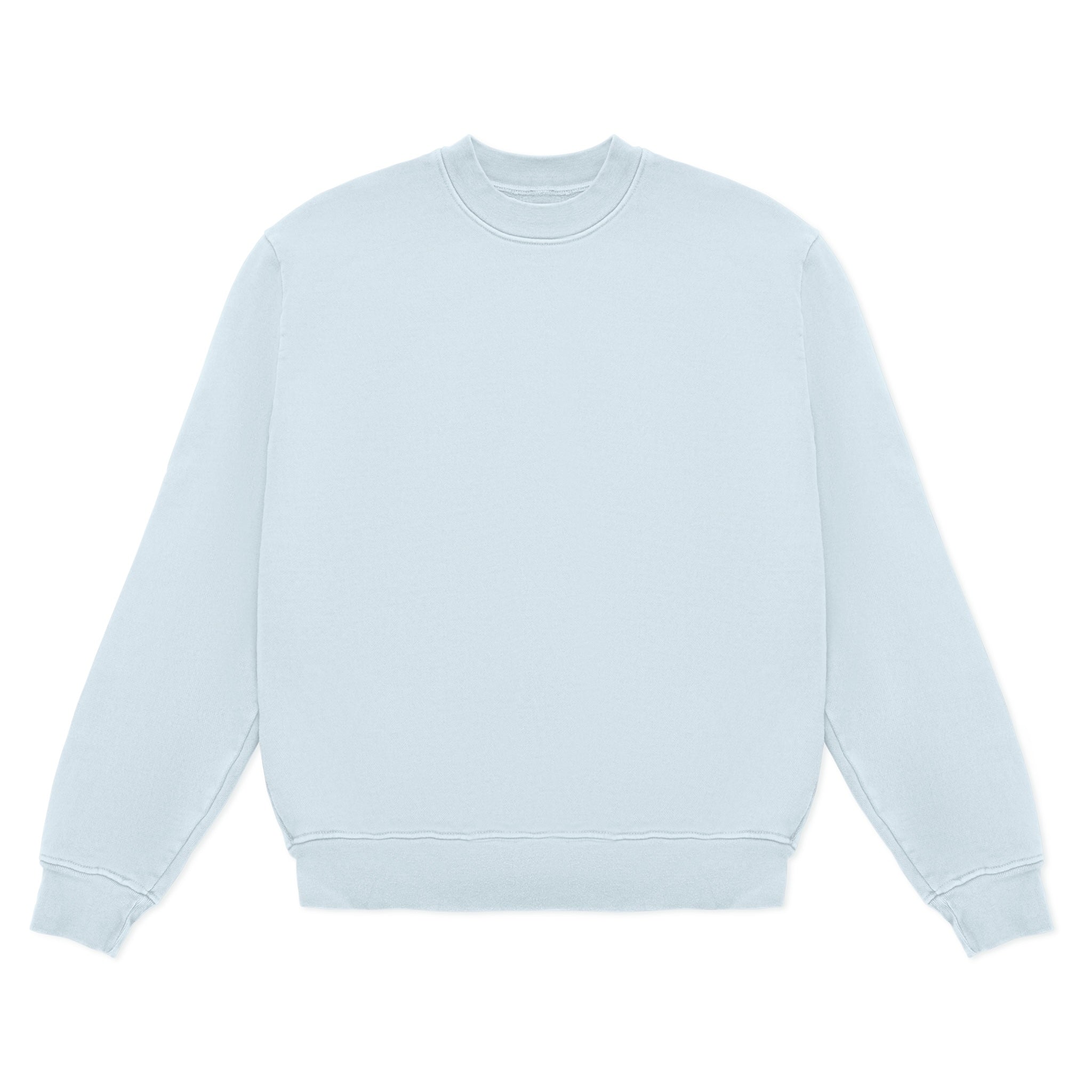 Premium 15oz Heavyweight Cotton Fleece Crewneck Sweatshirt - Oversized Drop Shoulder Design