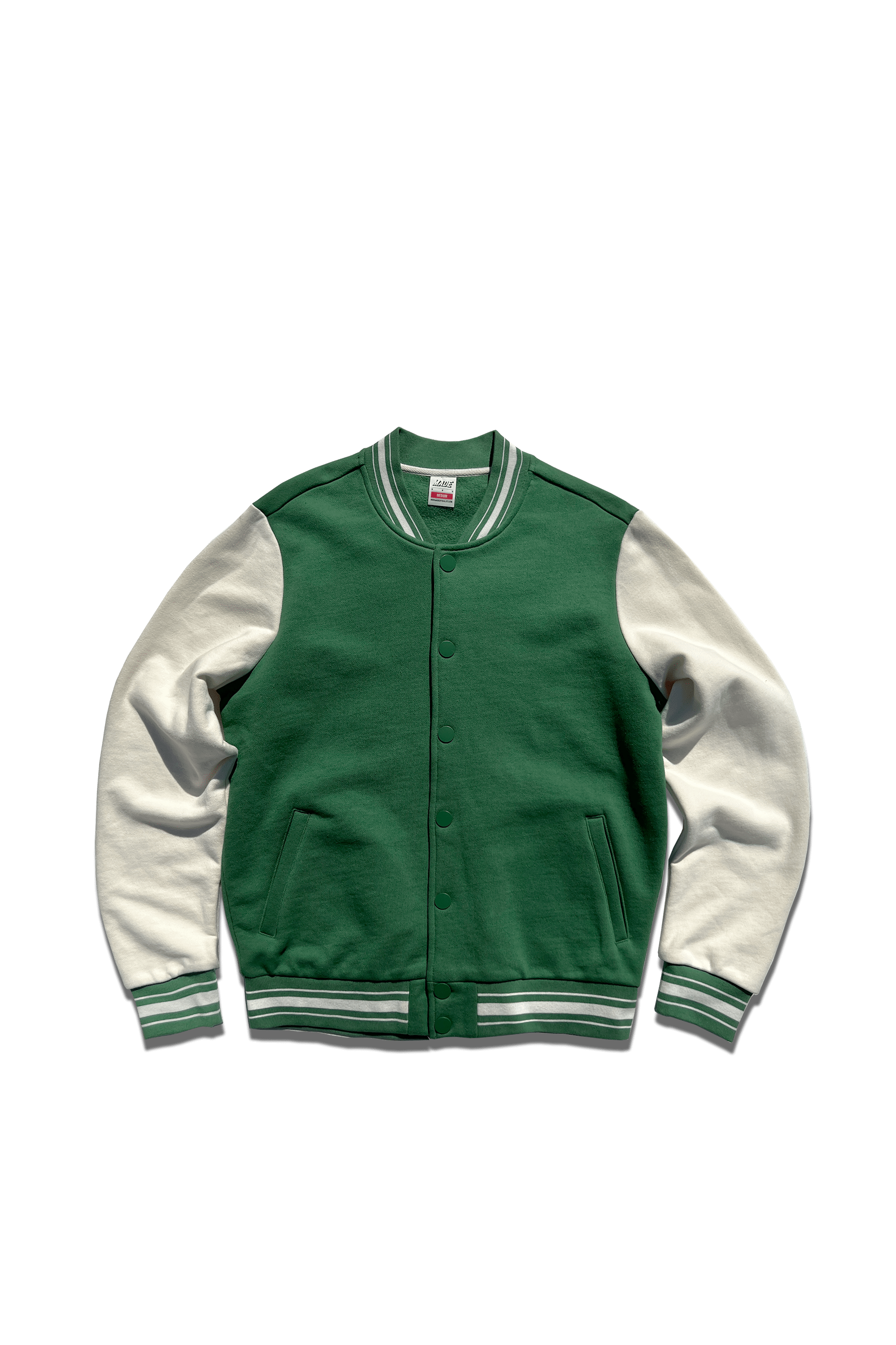 Vintage Cotton Letterman Jacket 16oz Almond Oil Sleeves Classic