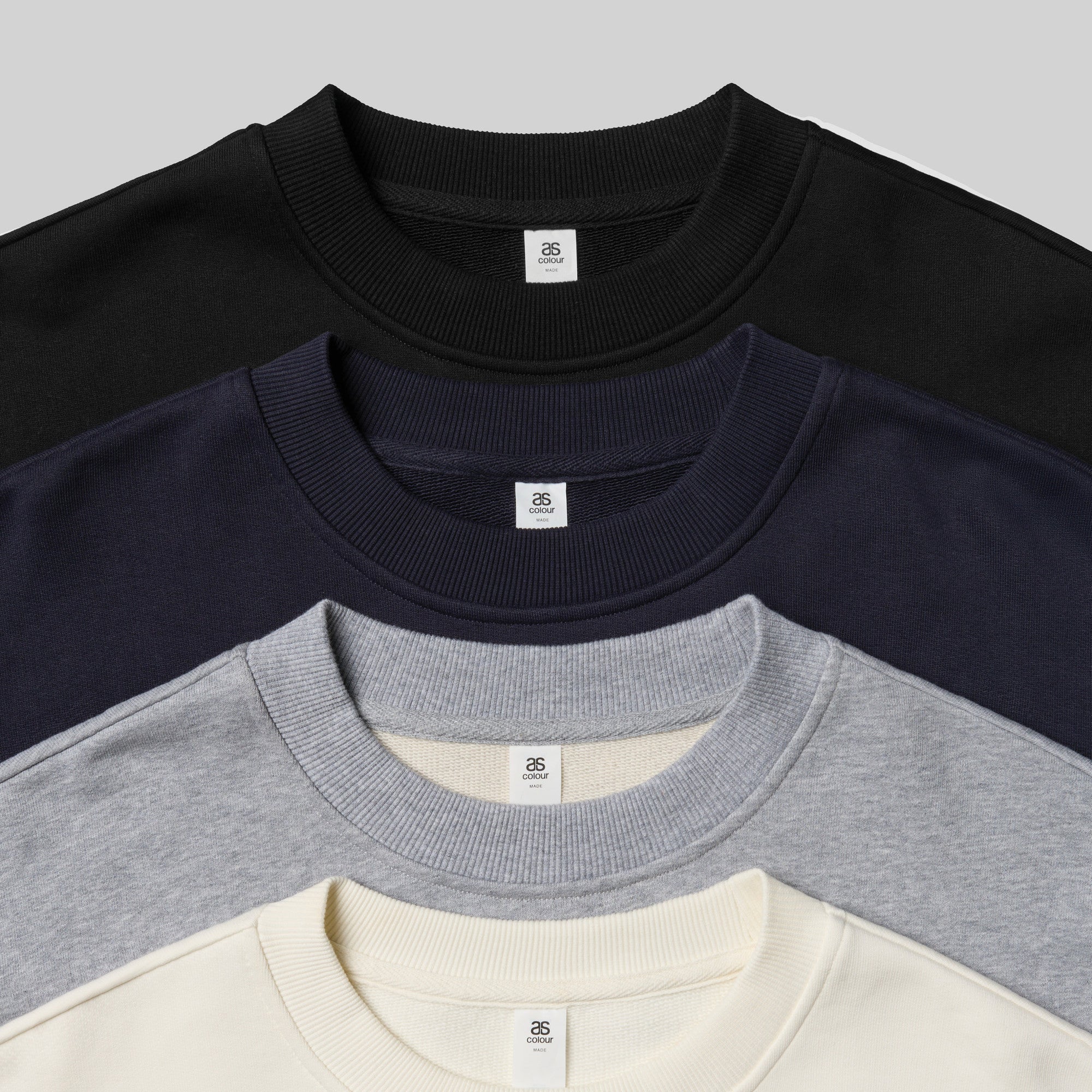 Premium Heavyweight Cotton French Terry Crewneck Sweatshirt - Relaxed Fit, Durable