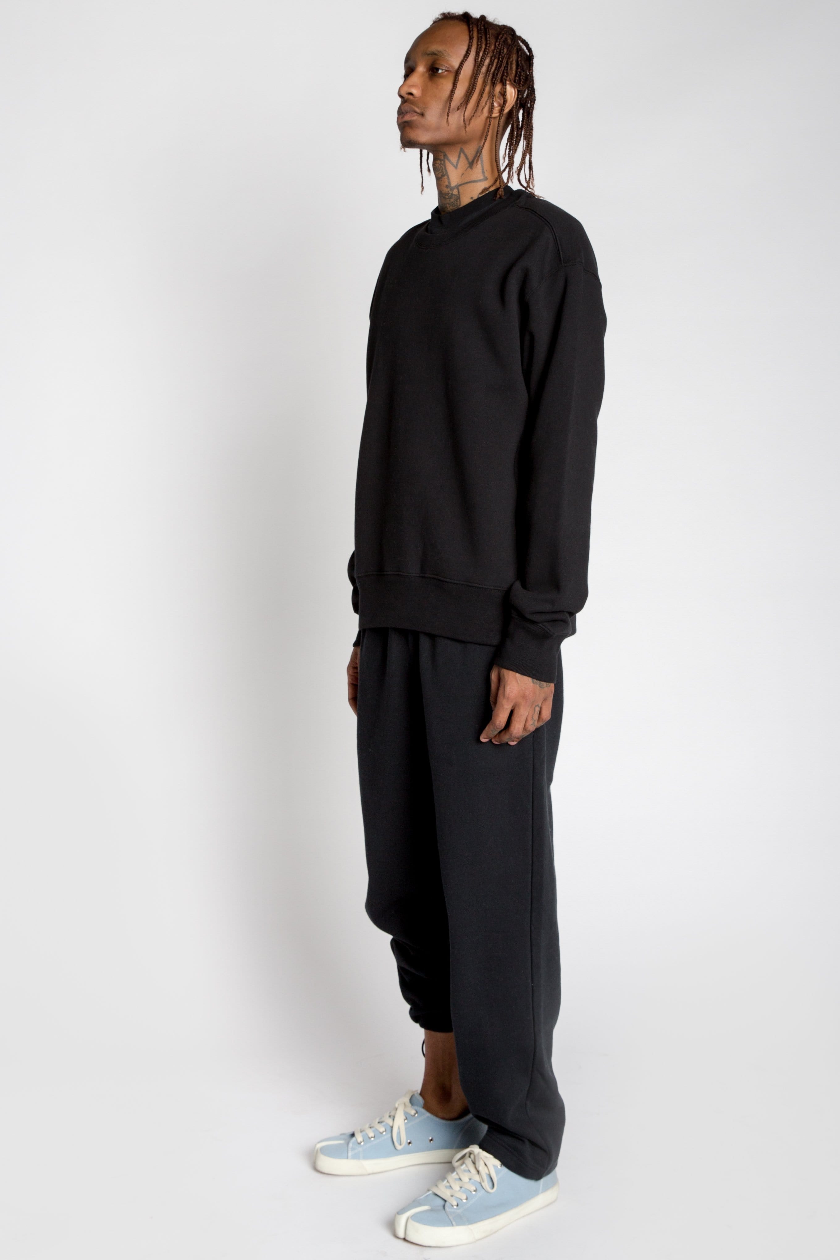 MADE Varsity Crewneck Heavyweight Cotton Blend Ribbed Cuffs Durable