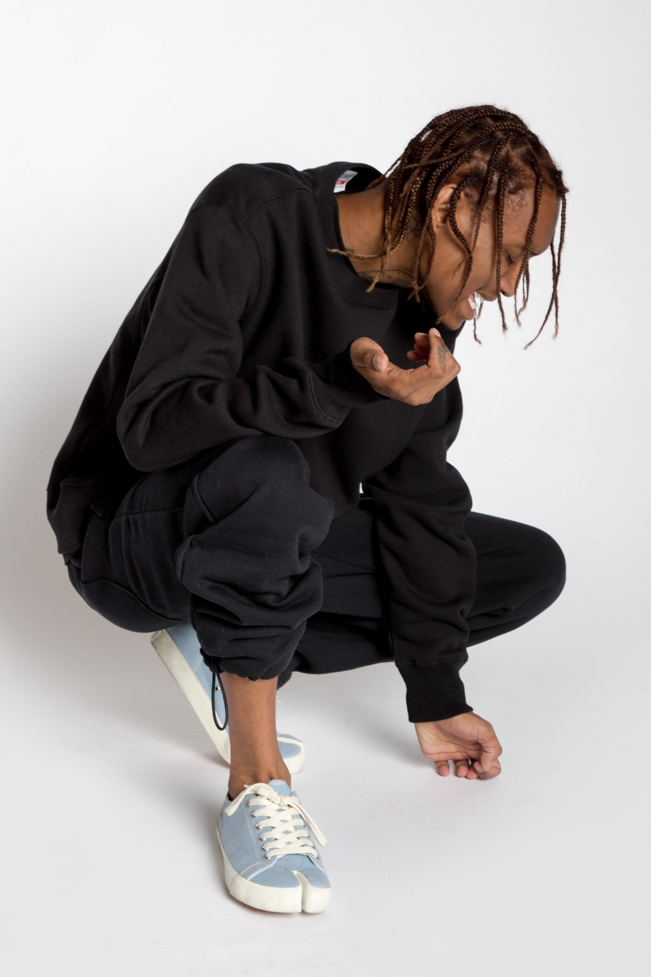 MADE Varsity Crewneck Heavyweight Cotton Blend Ribbed Cuffs Durable