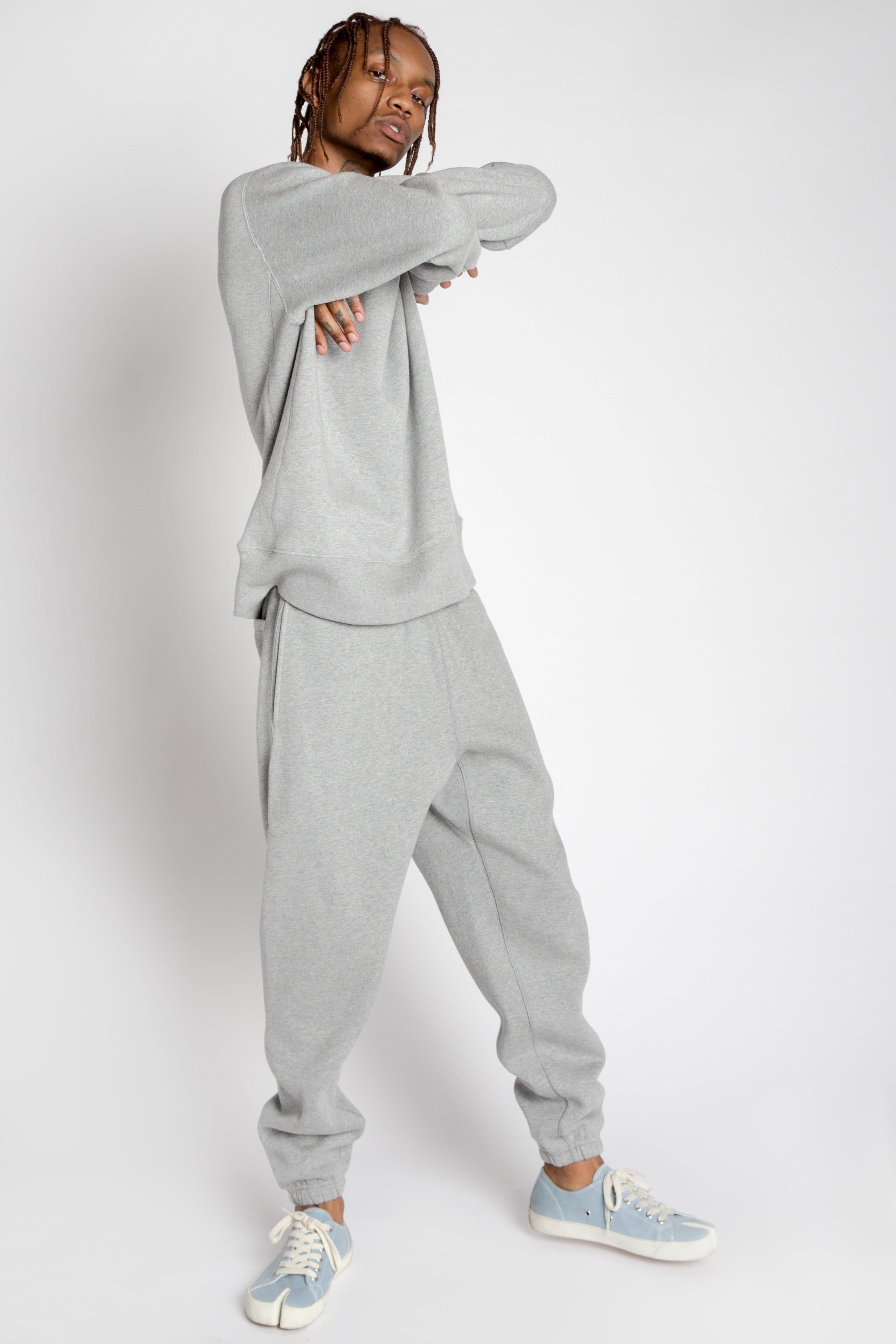 MADE Varsity Crewneck Heavyweight Cotton Blend Ribbed Cuffs Durable