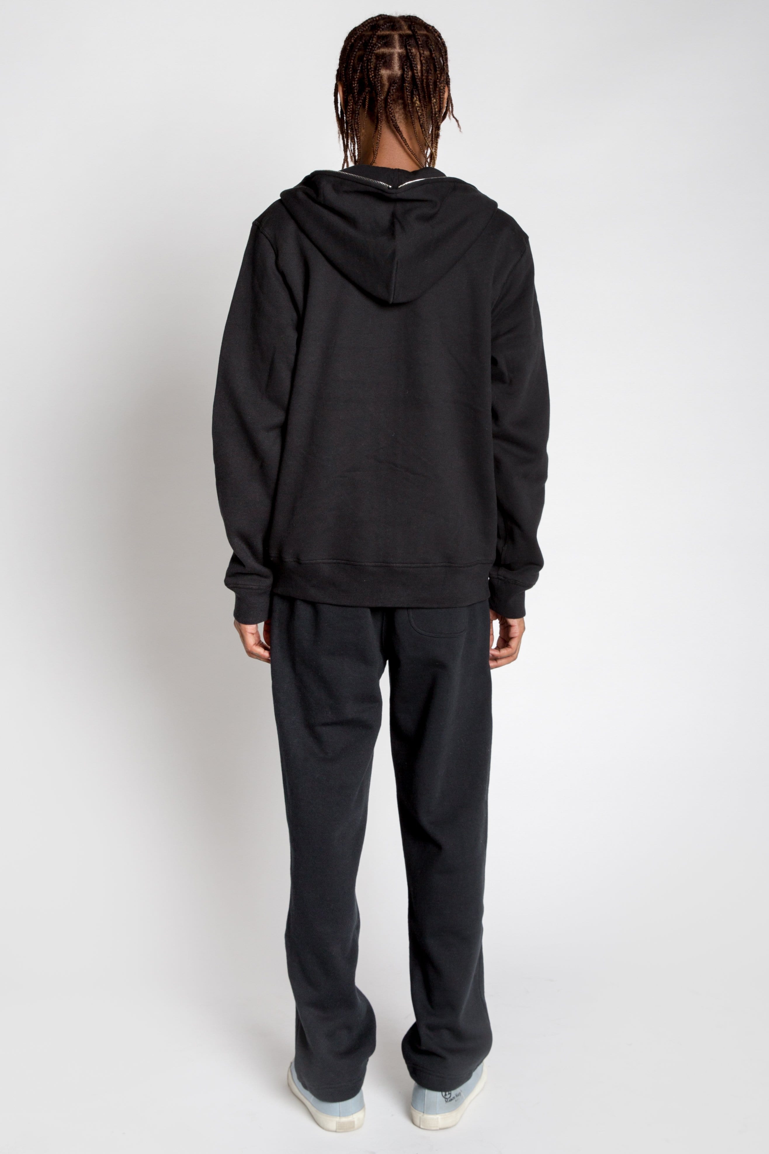 Full Zip Body Bag Hoodie Heavyweight Cotton-Blend Chrome Zipper