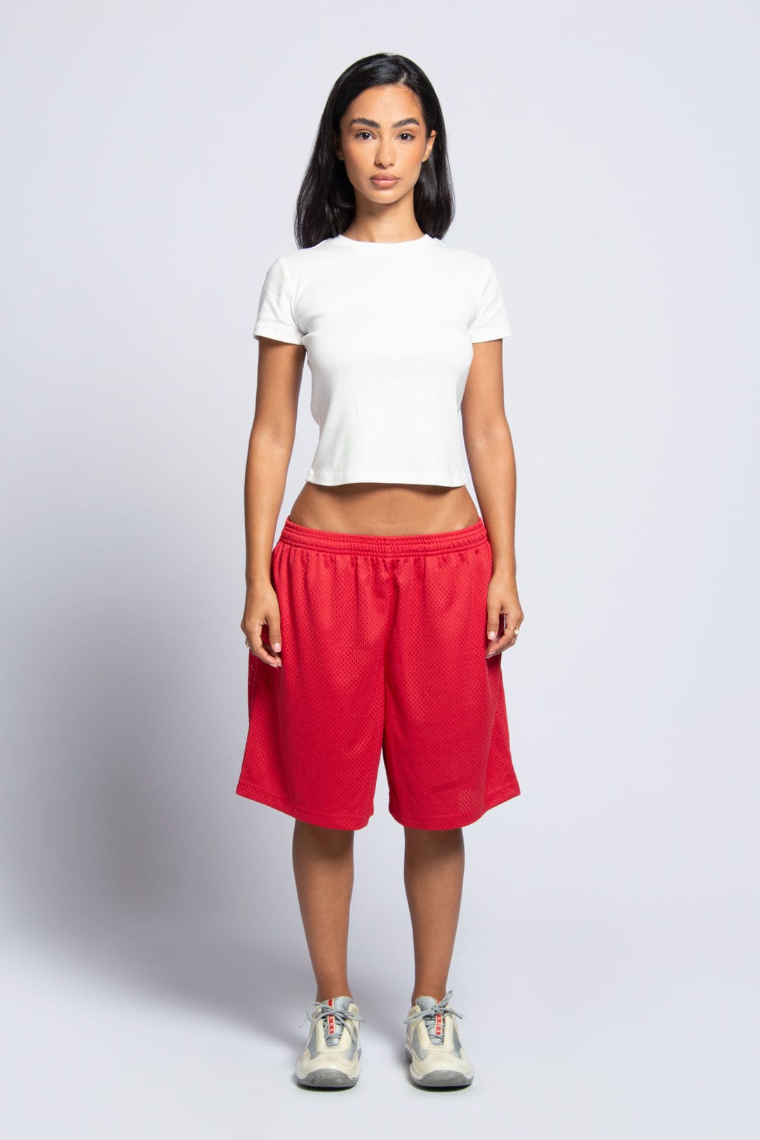 Premium 200 GSM Mesh Athletic Shorts with Zippered Pocket & 8-inch Inseam