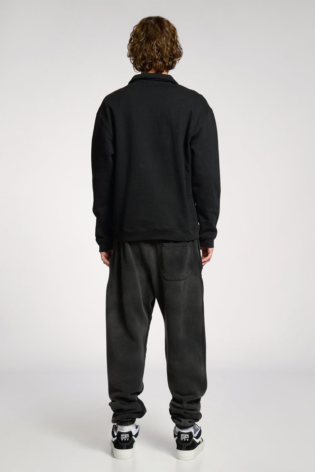 Heavyweight Organic Cotton Recess Polo Fleece Shirt with Quarter Zip