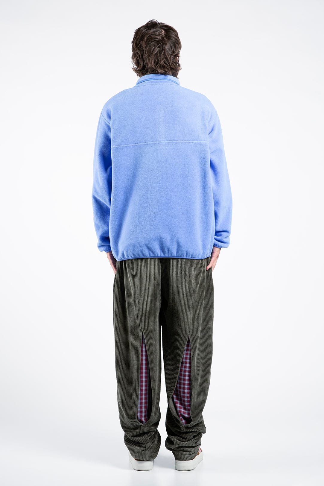 Insulated Polar Fleece Pullover with Hidden Snaps, Deep Pockets