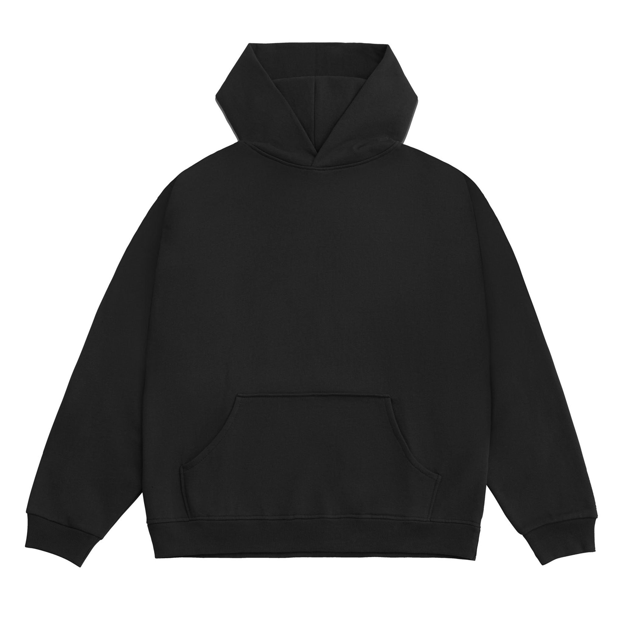 Standard 11oz Organic Fleece Hoodie – Oversized Drop-Shoulder Snow-Washed