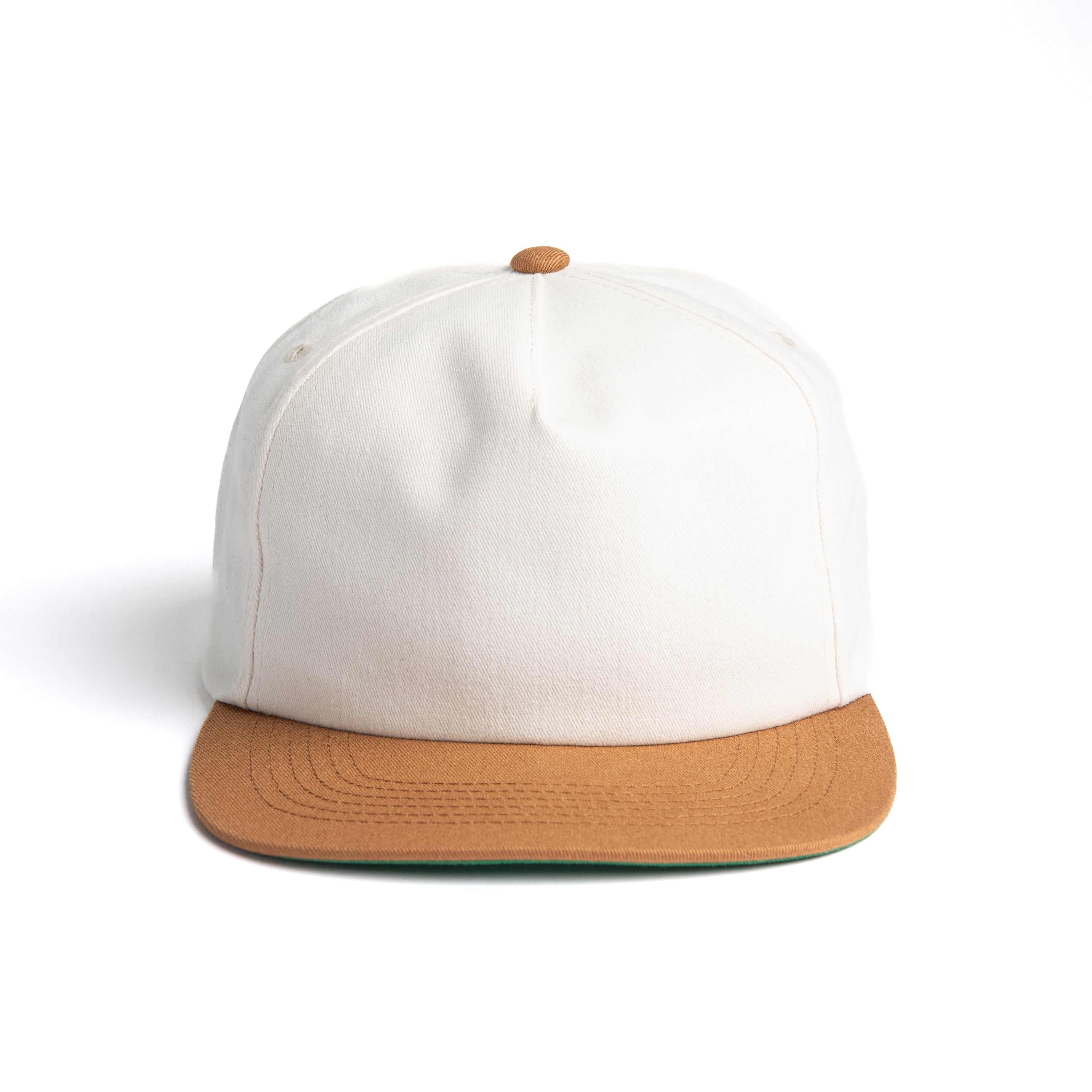 A500GB 5-Panel Oeko-Tex Cotton Snapback Cap with Recycled Green Underbill