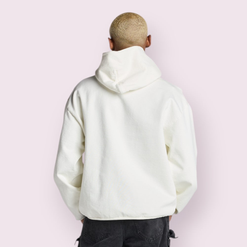 DOV Heavyweight Garment-Dyed Cotton Unisex Hoodie Shrink-Free Spacious Fit
