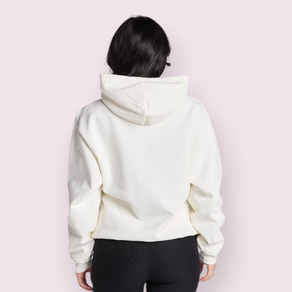 DOV Heavyweight Garment-Dyed Cotton Unisex Hoodie Shrink-Free Spacious Fit