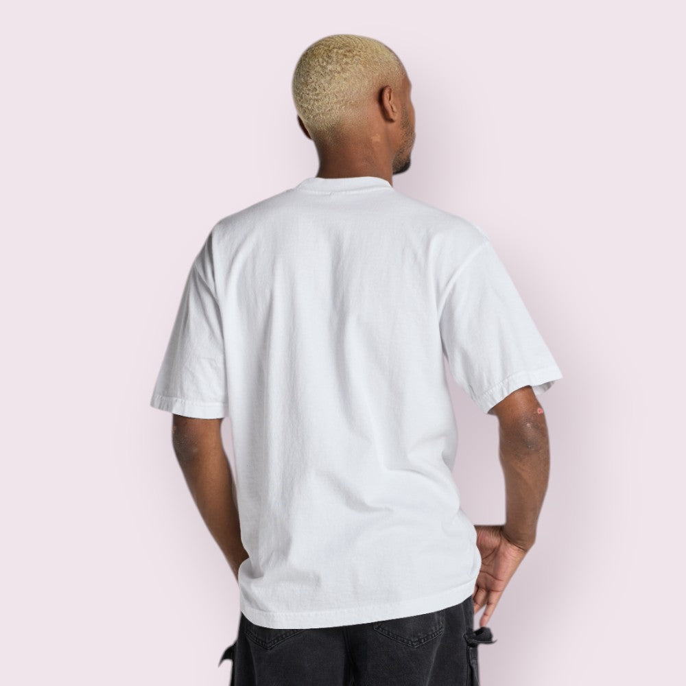 Unisex Heavyweight Garment-Dyed Cotton Tee High Rib Collar Shrink-Free