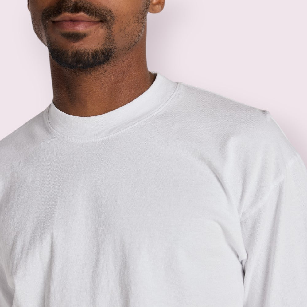 Unisex Heavyweight Garment-Dyed Cotton Tee High Rib Collar Shrink-Free