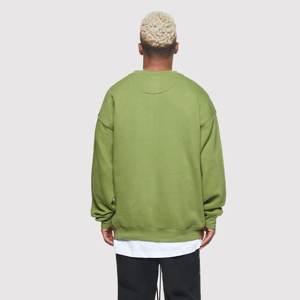 Heavyweight 3-End Fleece Unisex Crewneck Sweatshirt 80% Cotton Classic Fit