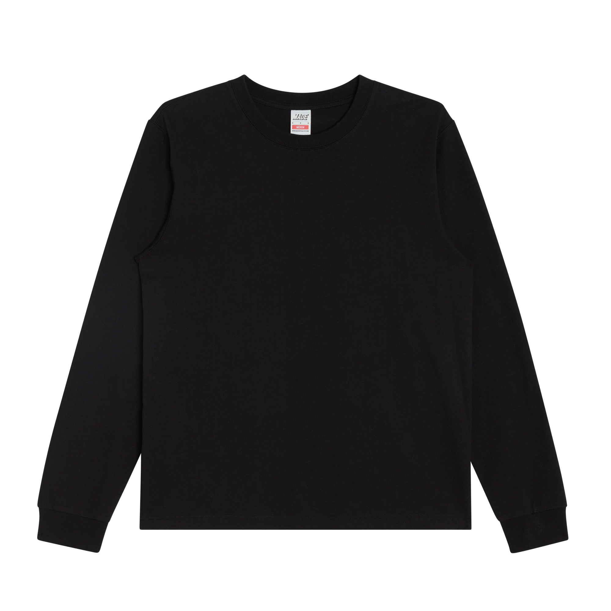 Heavyweight 10oz Cotton Longsleeve T-Shirt Durable Preshrunk Gym Wear