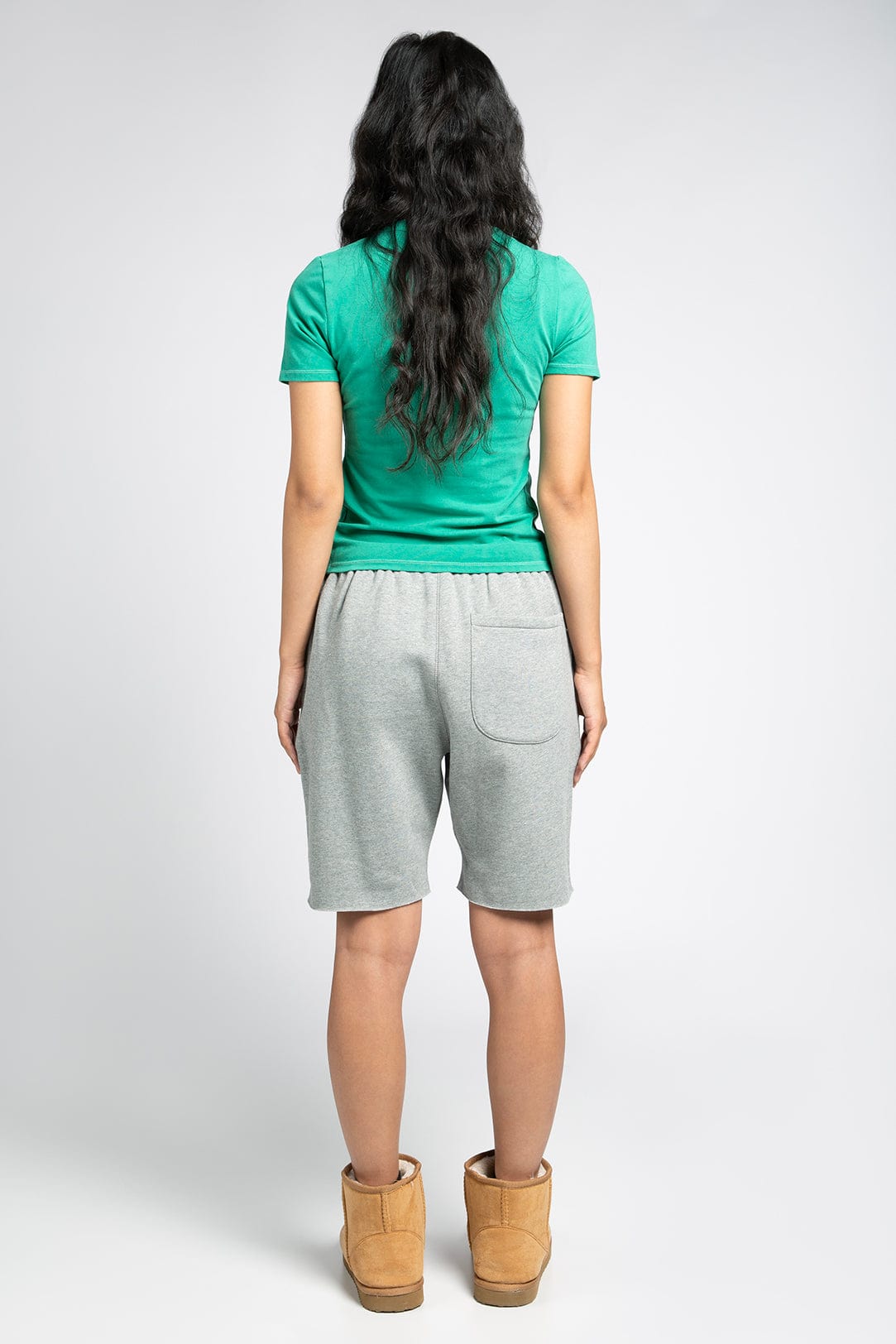 Varsity Mid-Length Sweatshorts with Zipped Pocket and Gusseted Fit