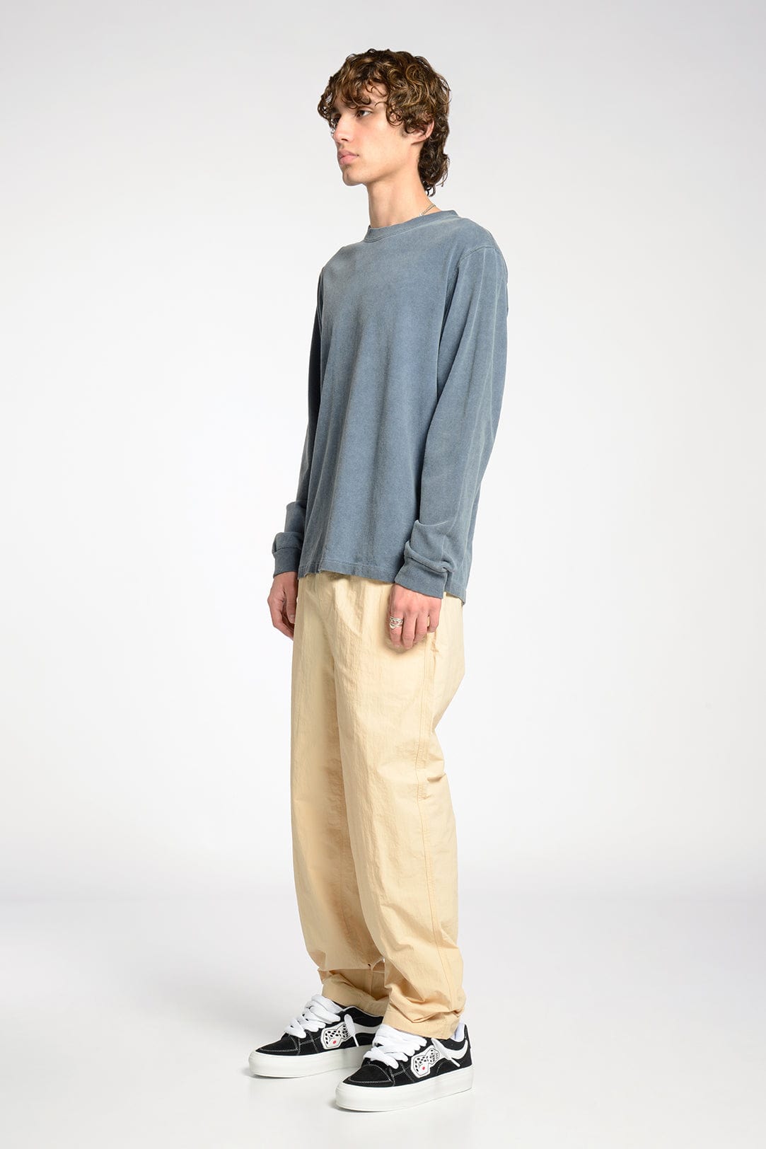 Lightweight Durable Nylon Warm-Up Pants with Elastic Waistband