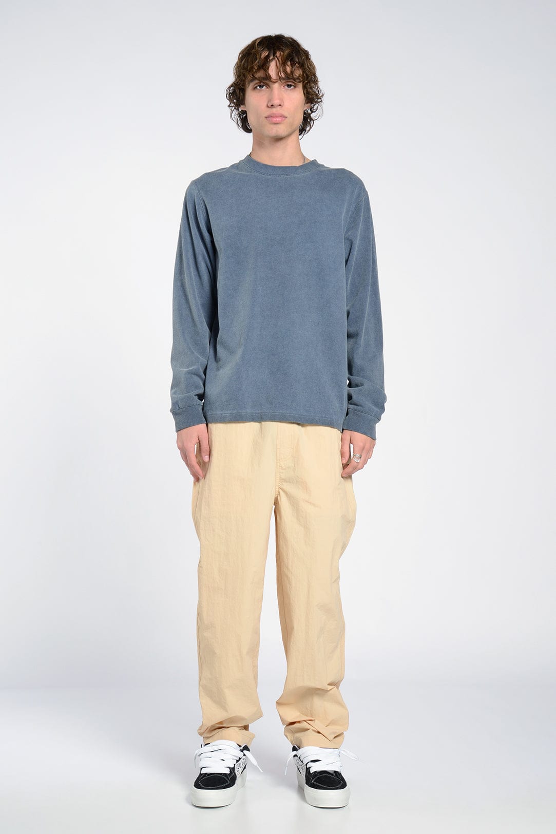 Lightweight Durable Nylon Warm-Up Pants with Elastic Waistband