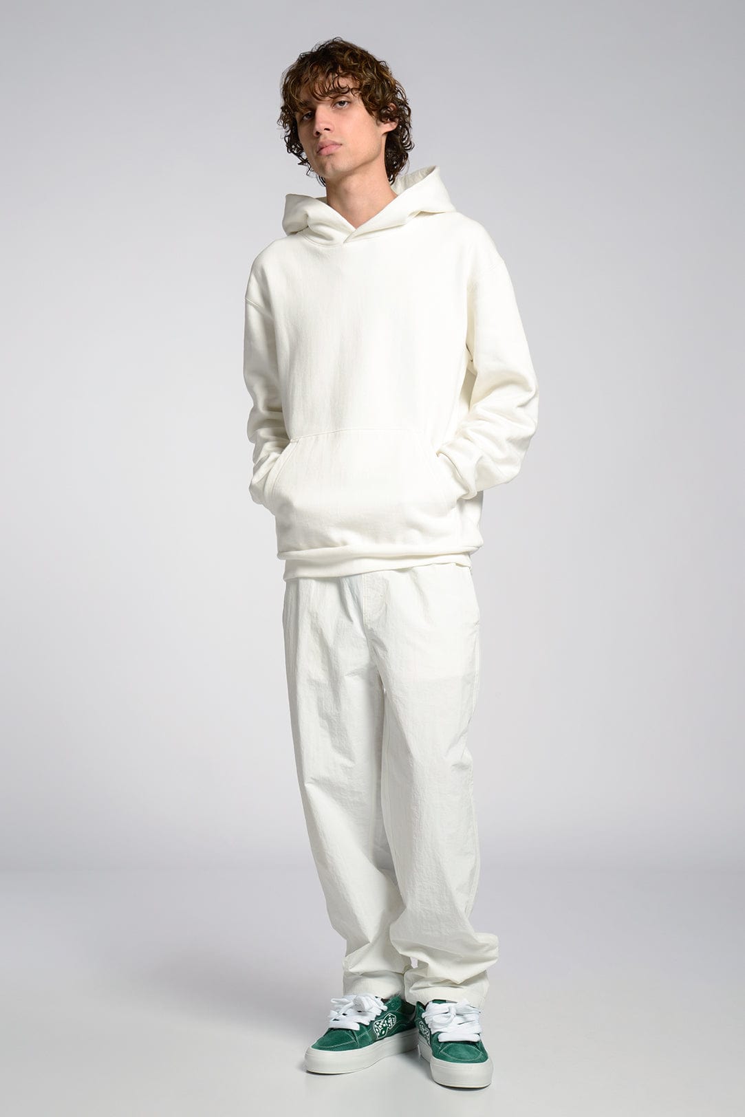 Lightweight Durable Nylon Warm-Up Pants with Elastic Waistband