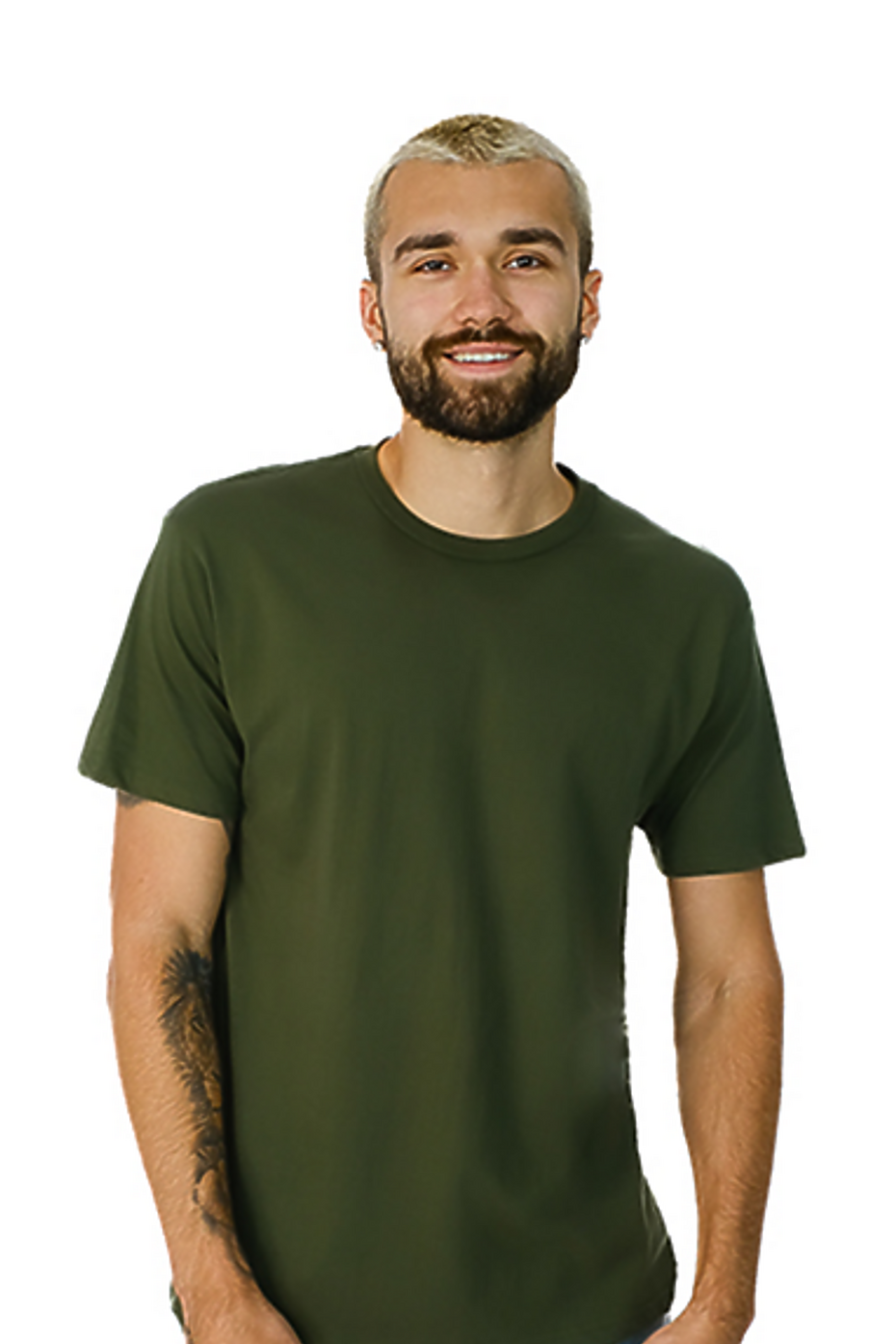 Premium Ringspun Cotton Crew Neck Short Sleeve Tee, Pre-Shrunk