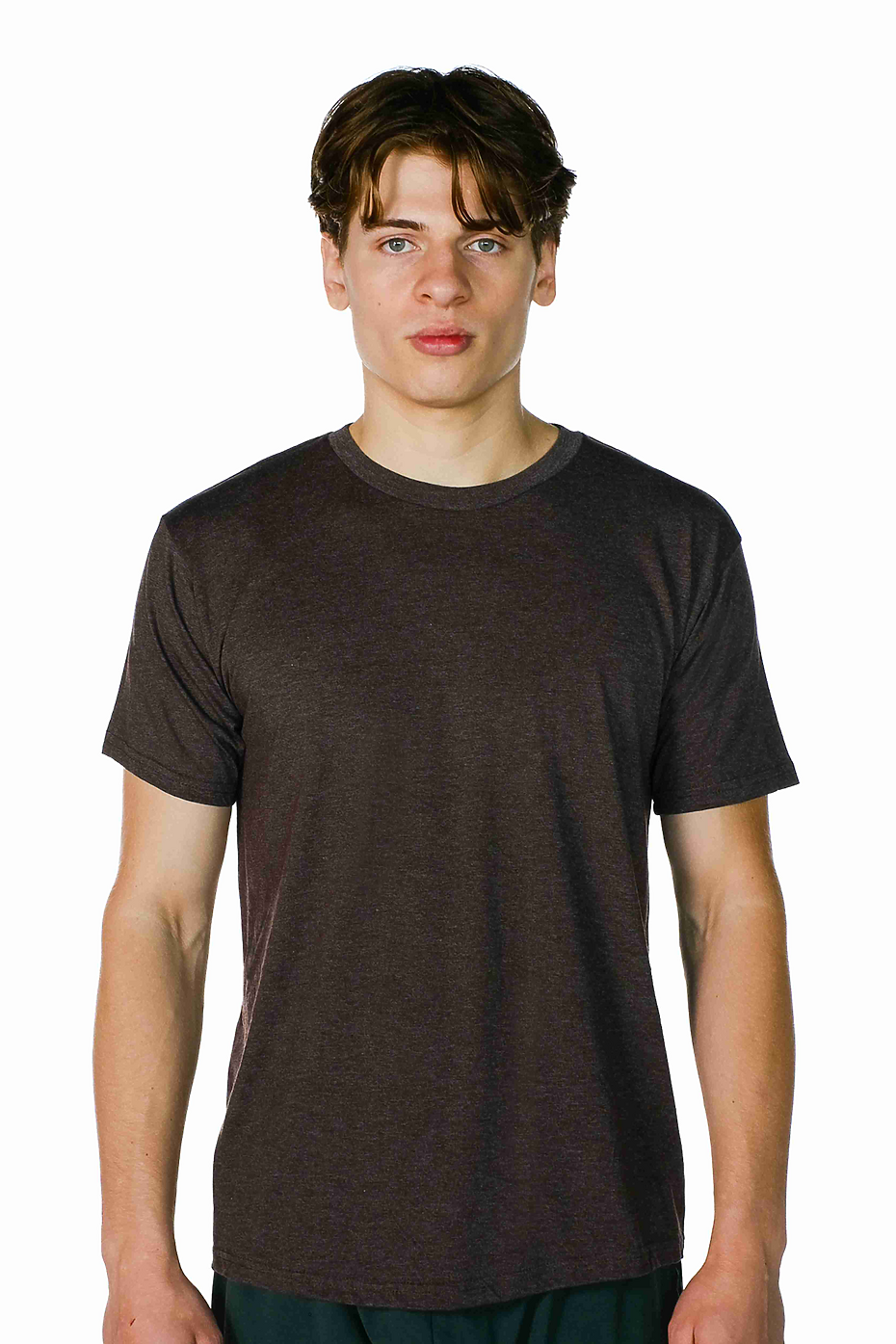 Premium Heather Short Sleeve Crew Neck Tee 60% Cotton