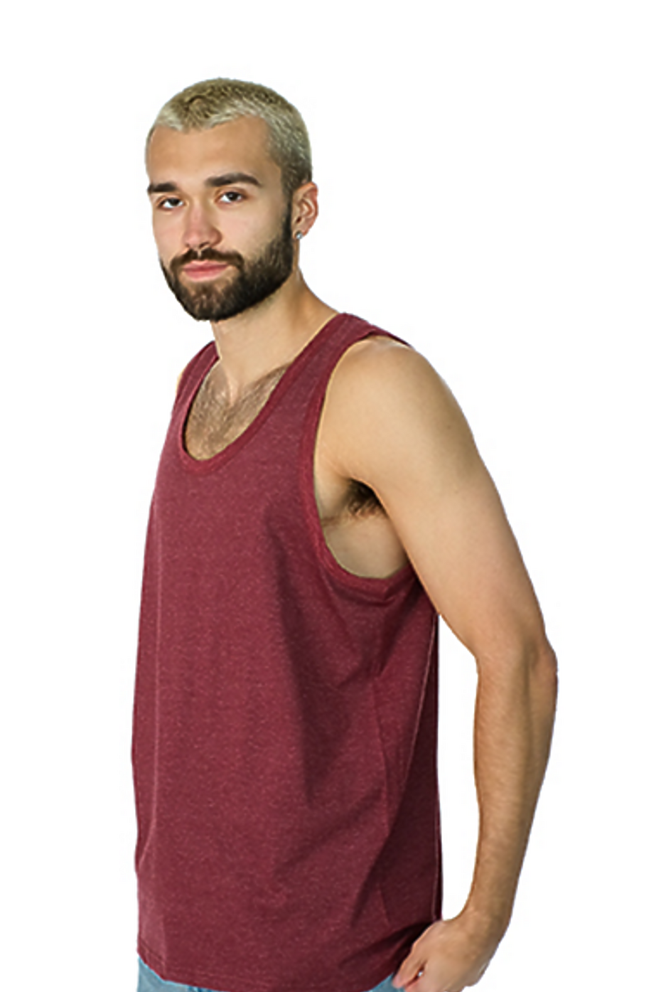 Premium Heather Tank Top - Lightweight Cotton-Poly Blend, Relaxed Fit
