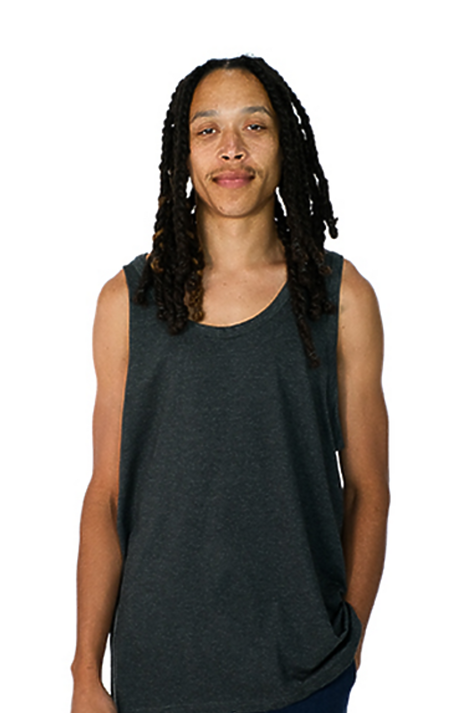Premium Heather Tank Top - Lightweight Cotton-Poly Blend, Relaxed Fit