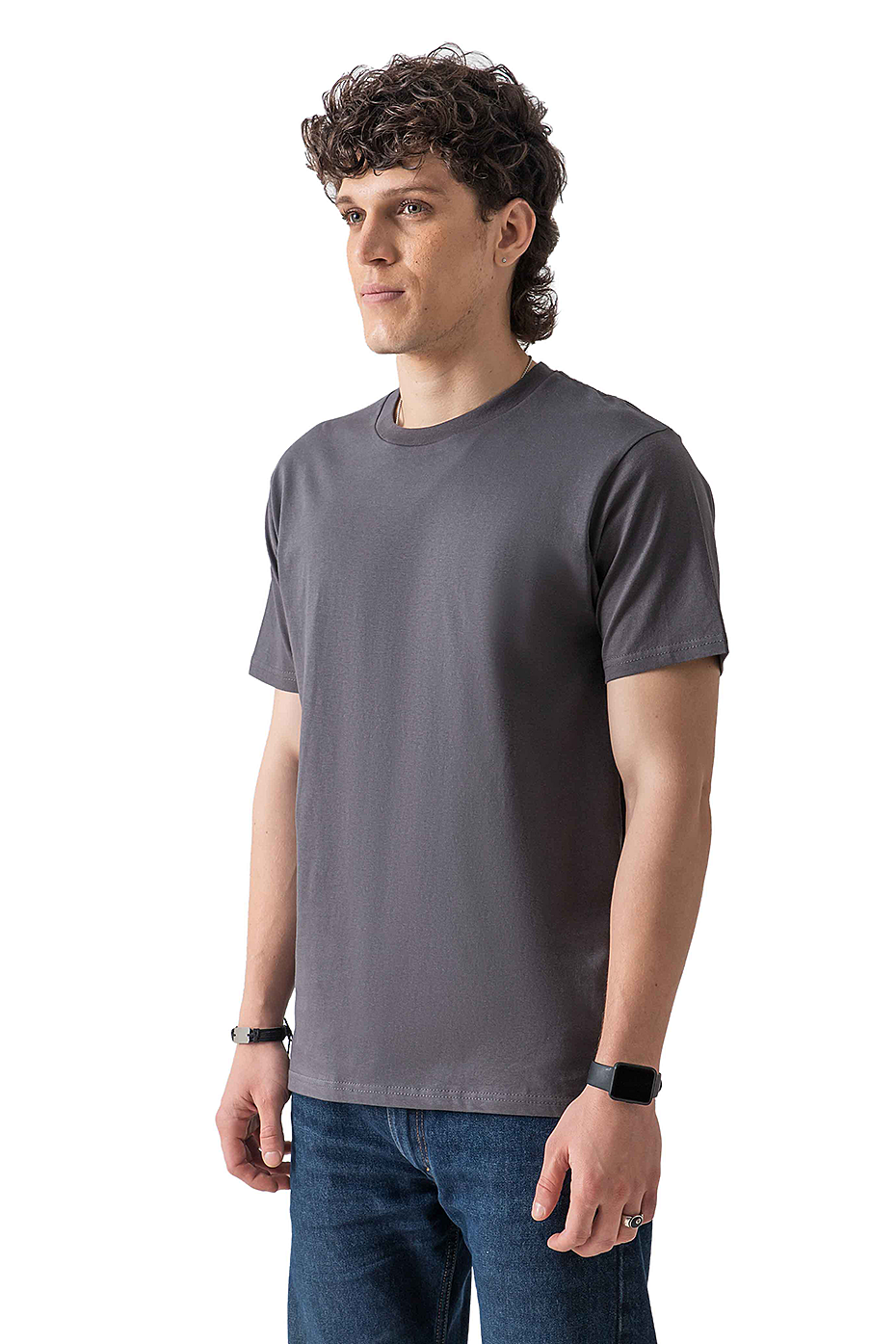 Classic Short Sleeve Crewneck Tee, 100% Ring-Spun Cotton, Pre-Shrunk