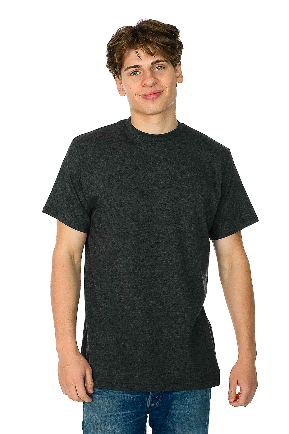 Classic Short Sleeve Heather Tee 60% Cotton 40% Polyester