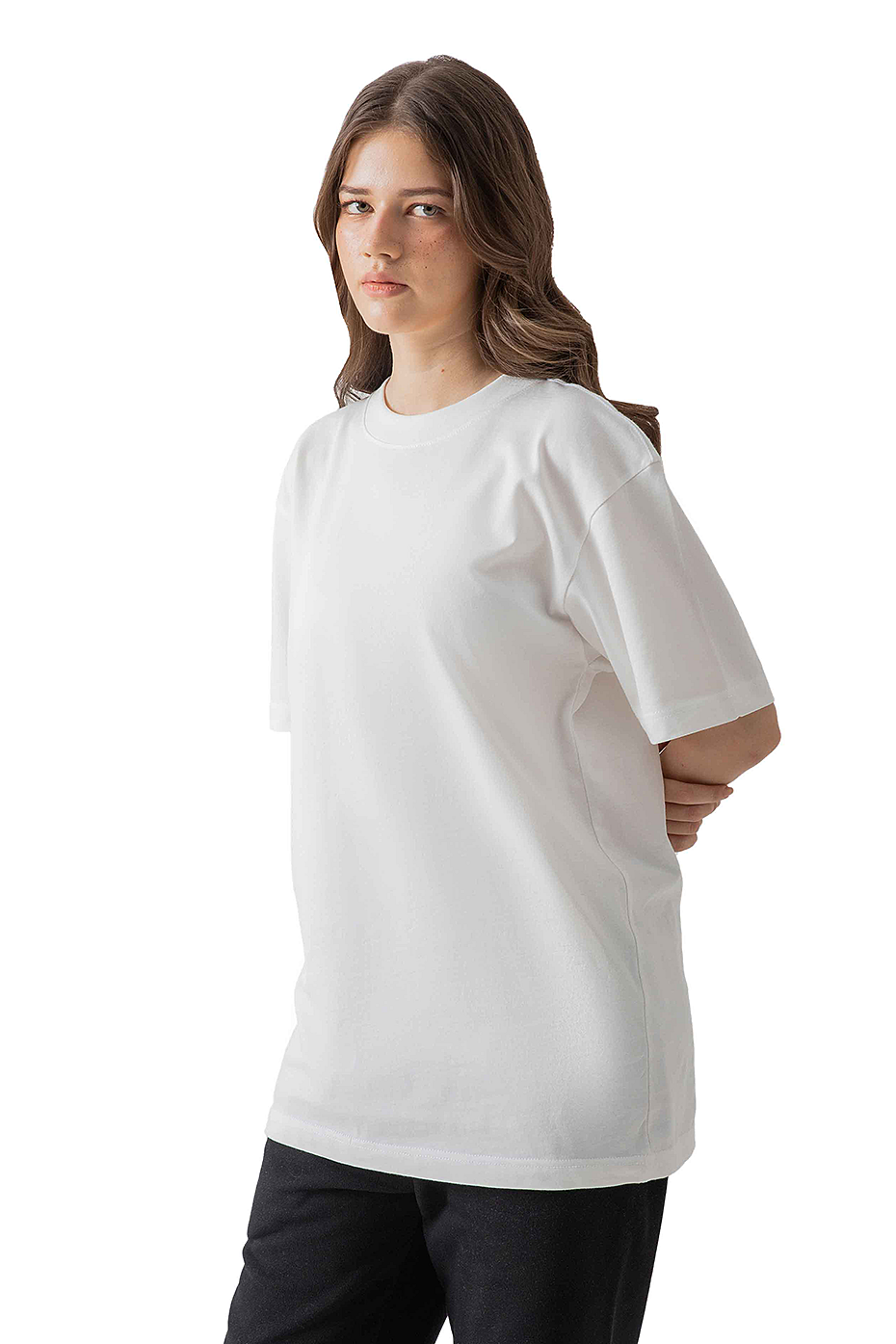 Heavyweight Oversized Garment-Dyed 100% Cotton Relaxed Fit T-Shirt