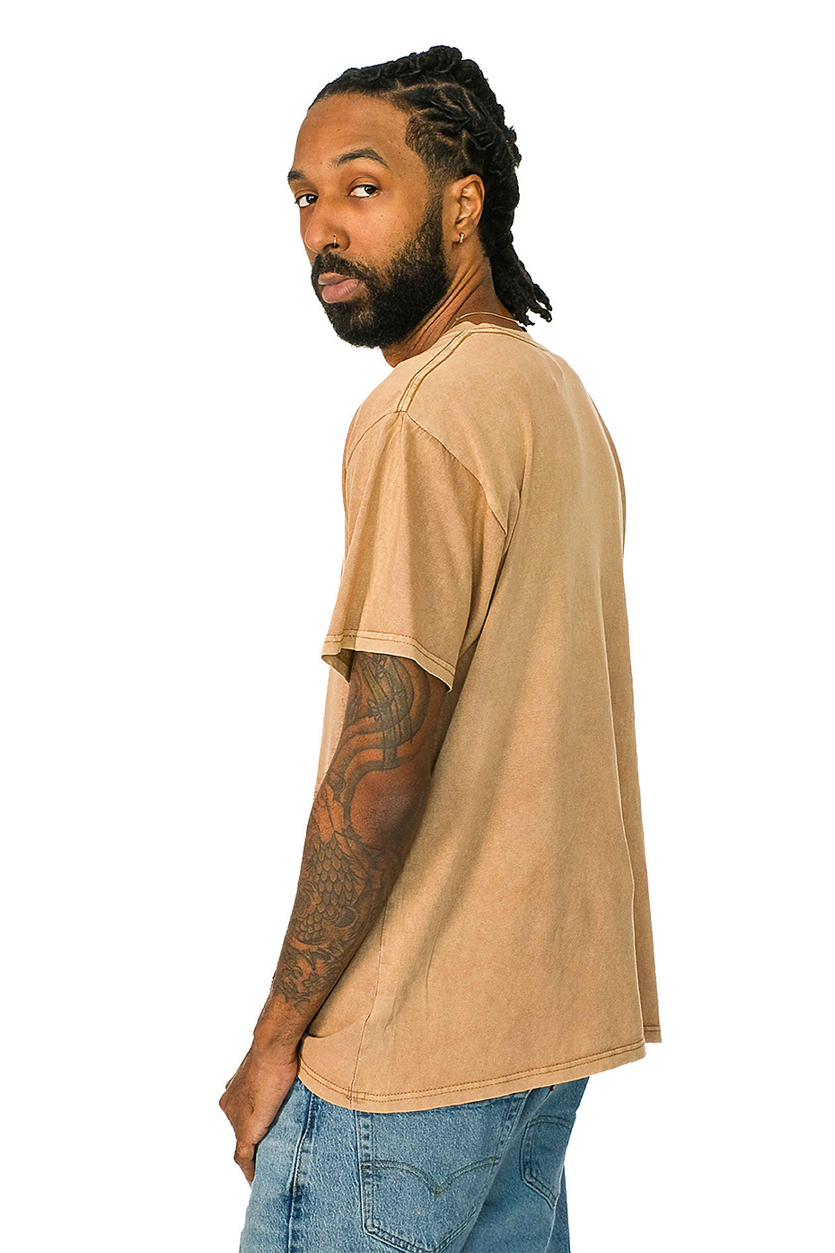 Vintage Mineral Washed 100% Cotton Pre-Shrunk Short-Sleeve T-Shirt