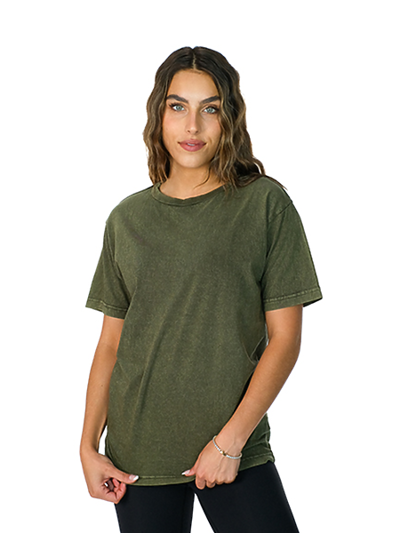 Vintage Mineral Washed 100% Cotton Pre-Shrunk Short-Sleeve T-Shirt