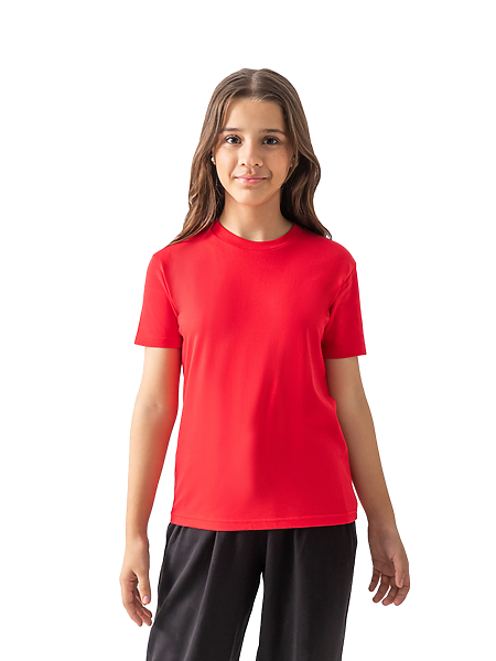 Youth Premium Soft Combed Cotton Short Sleeve T-Shirt for Bulk Customization