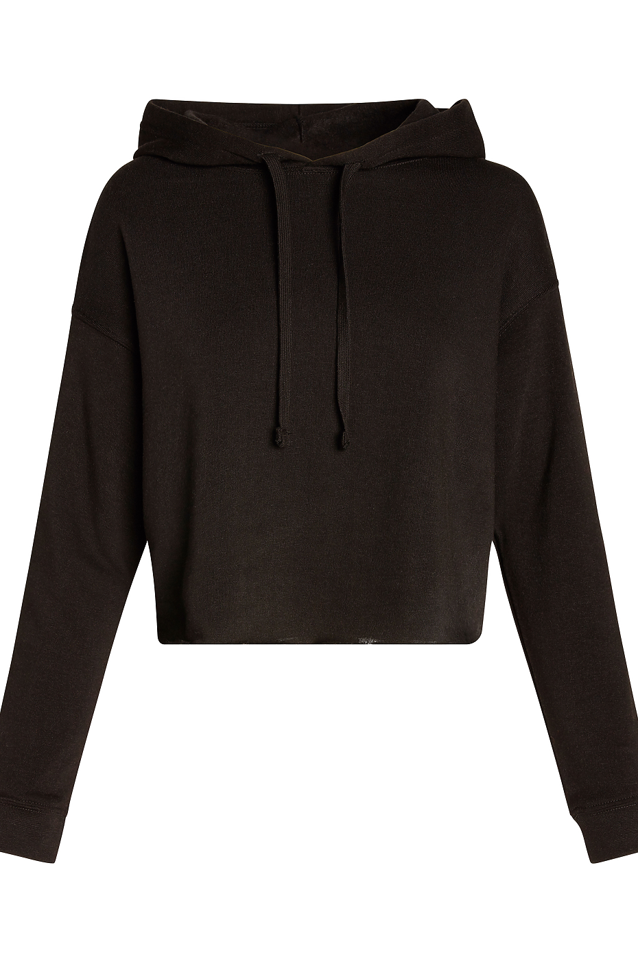 Women's Cropped Terry Fleece Hoodie 60% Cotton 40% Polyester