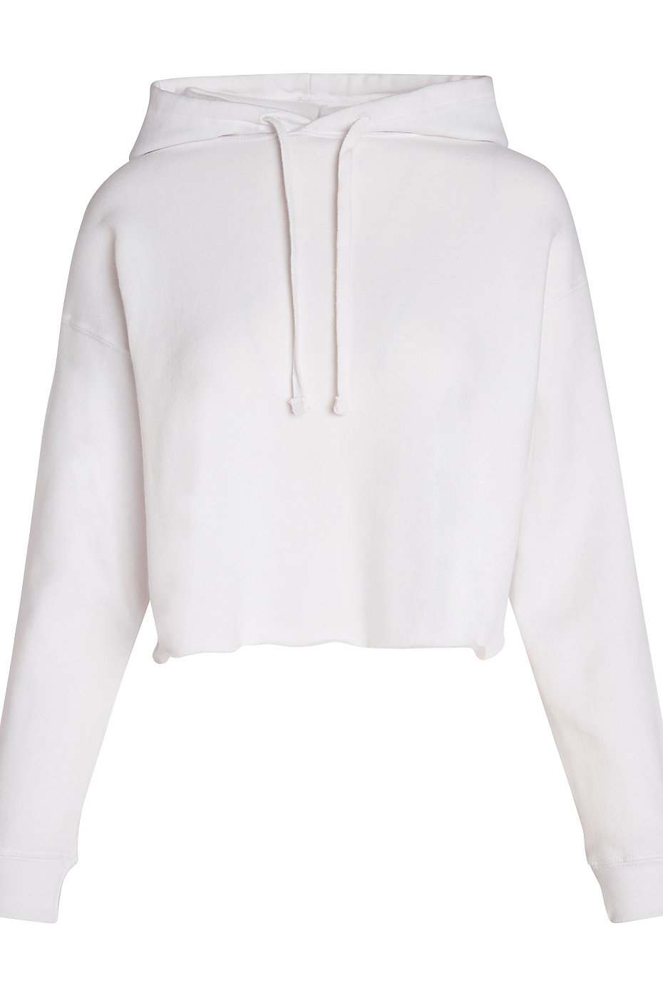 Women's Cropped Terry Fleece Hoodie 60% Cotton 40% Polyester