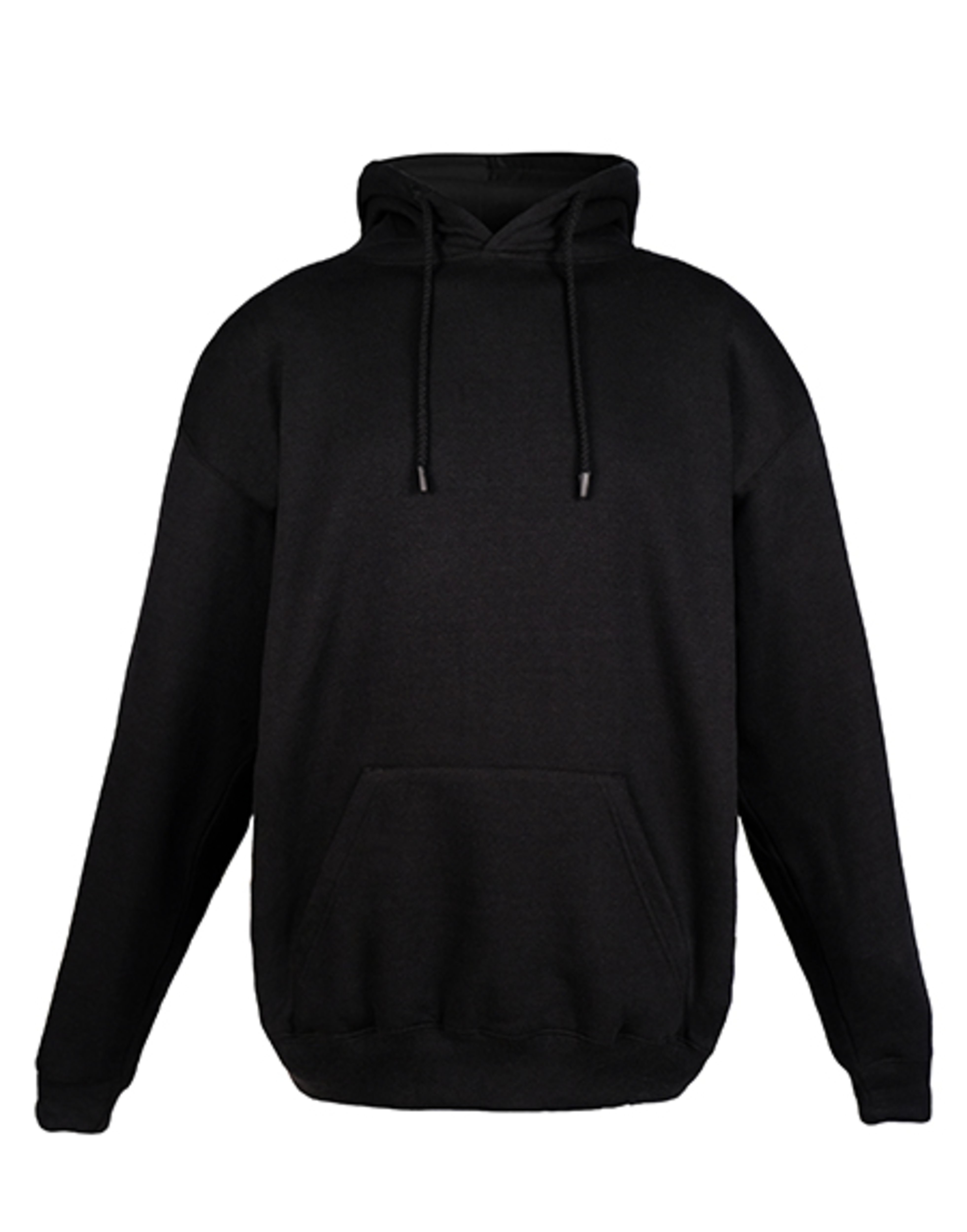 Recycled Cotton Blend Pullover Hoodie, Eco Fleece, Kangaroo Pocket