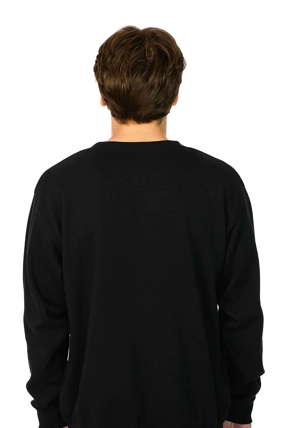 Zuni Recycled Fleece Crewneck Sweatshirt Black 52% Cotton Blend