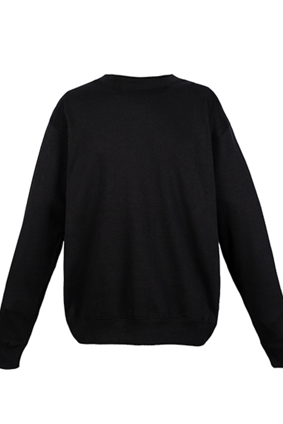 Zuni Recycled Fleece Crewneck Sweatshirt Black 52% Cotton Blend