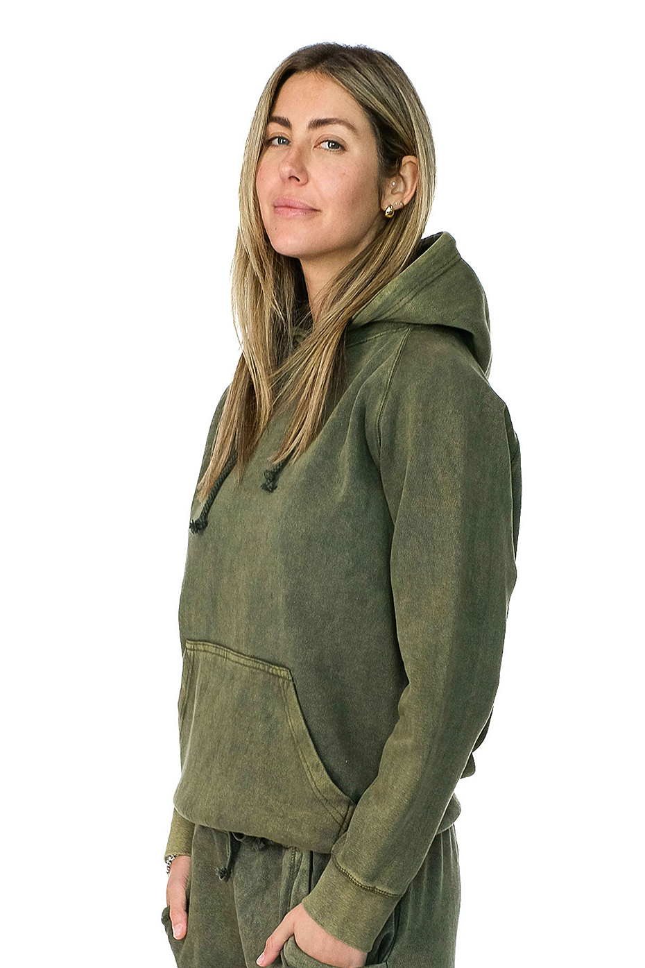 Vintage Mineral Washed Hoodie Soft 80% Cotton Blend Fleece