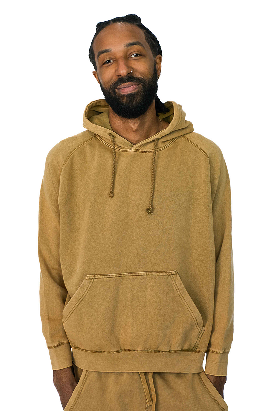 Vintage Mineral Washed Hoodie Soft 80% Cotton Blend Fleece