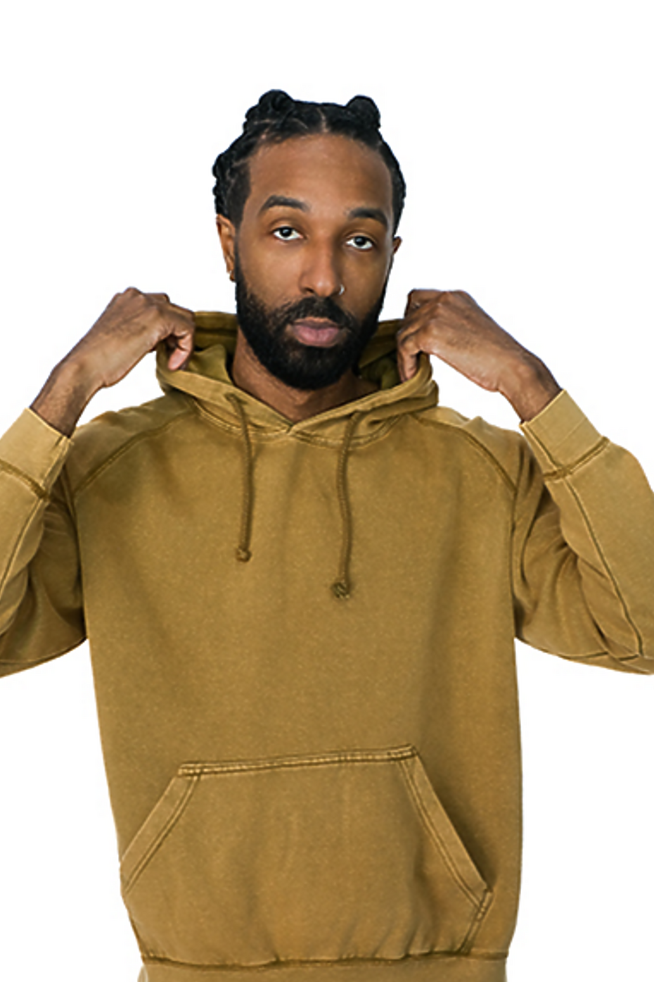 Vintage Mineral Washed Hoodie Soft 80% Cotton Blend Fleece