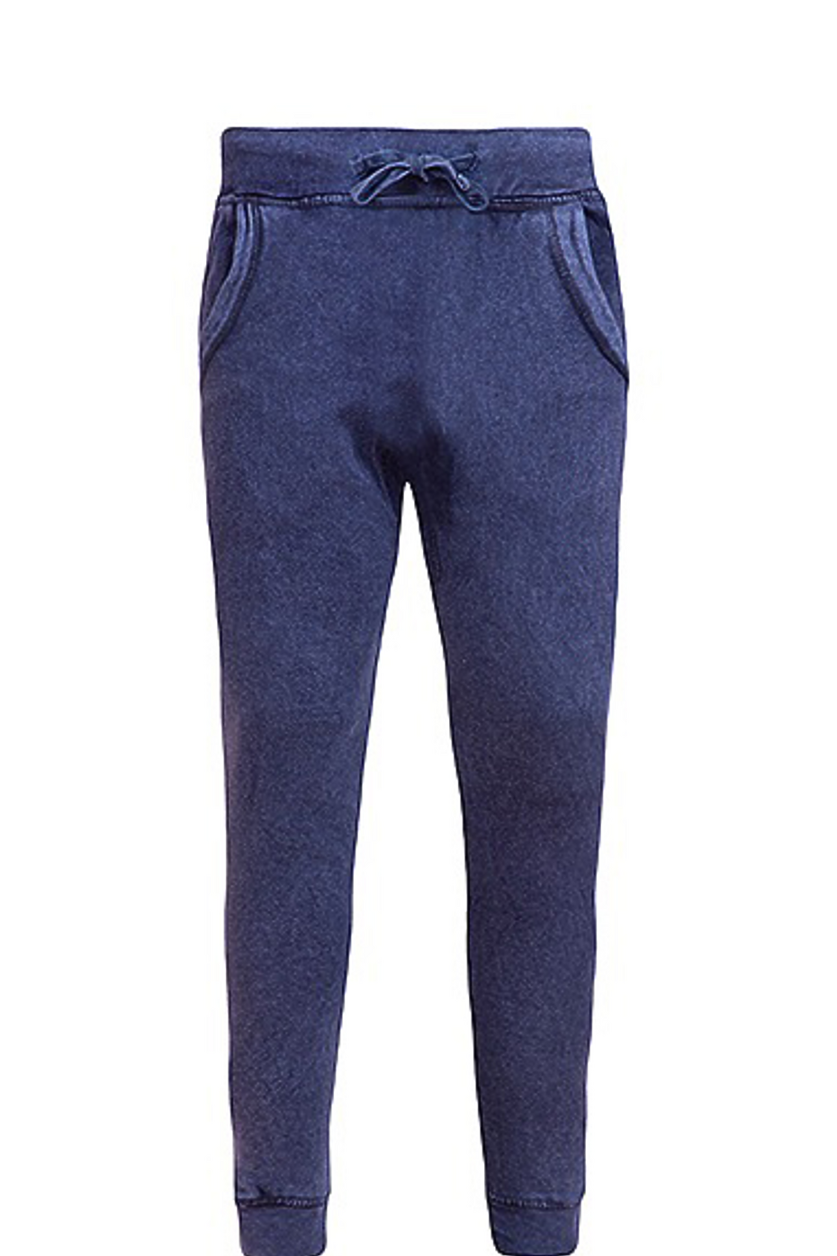 Vintage Mineral Washed Men's Jogger Pants - Soft Fleece Comfort