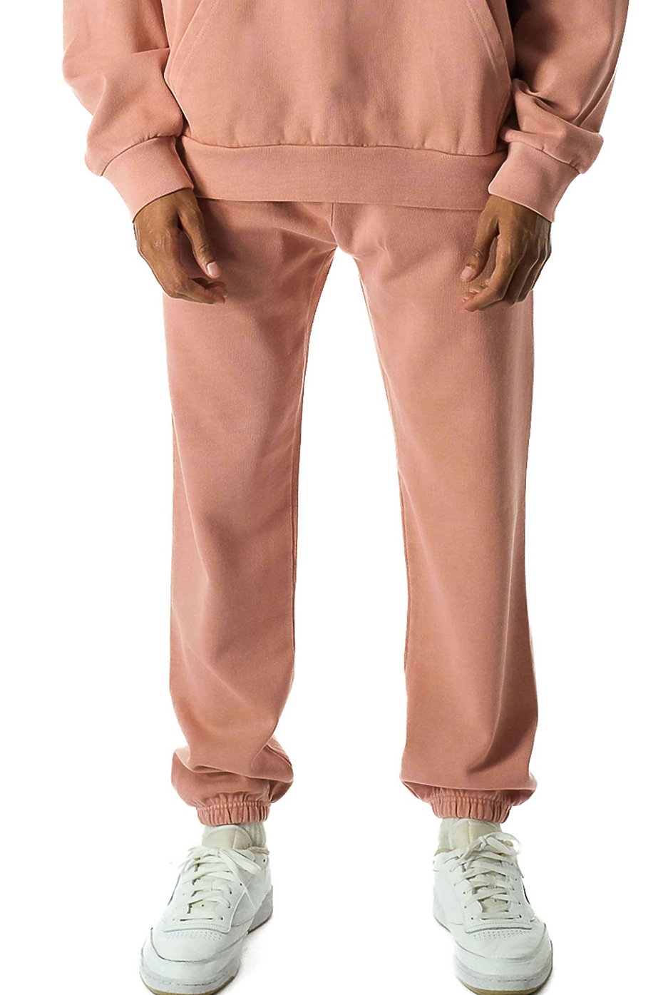 Heavyweight Relaxed-Fit Cotton Blend Jogger Sweatpants with Drawcord